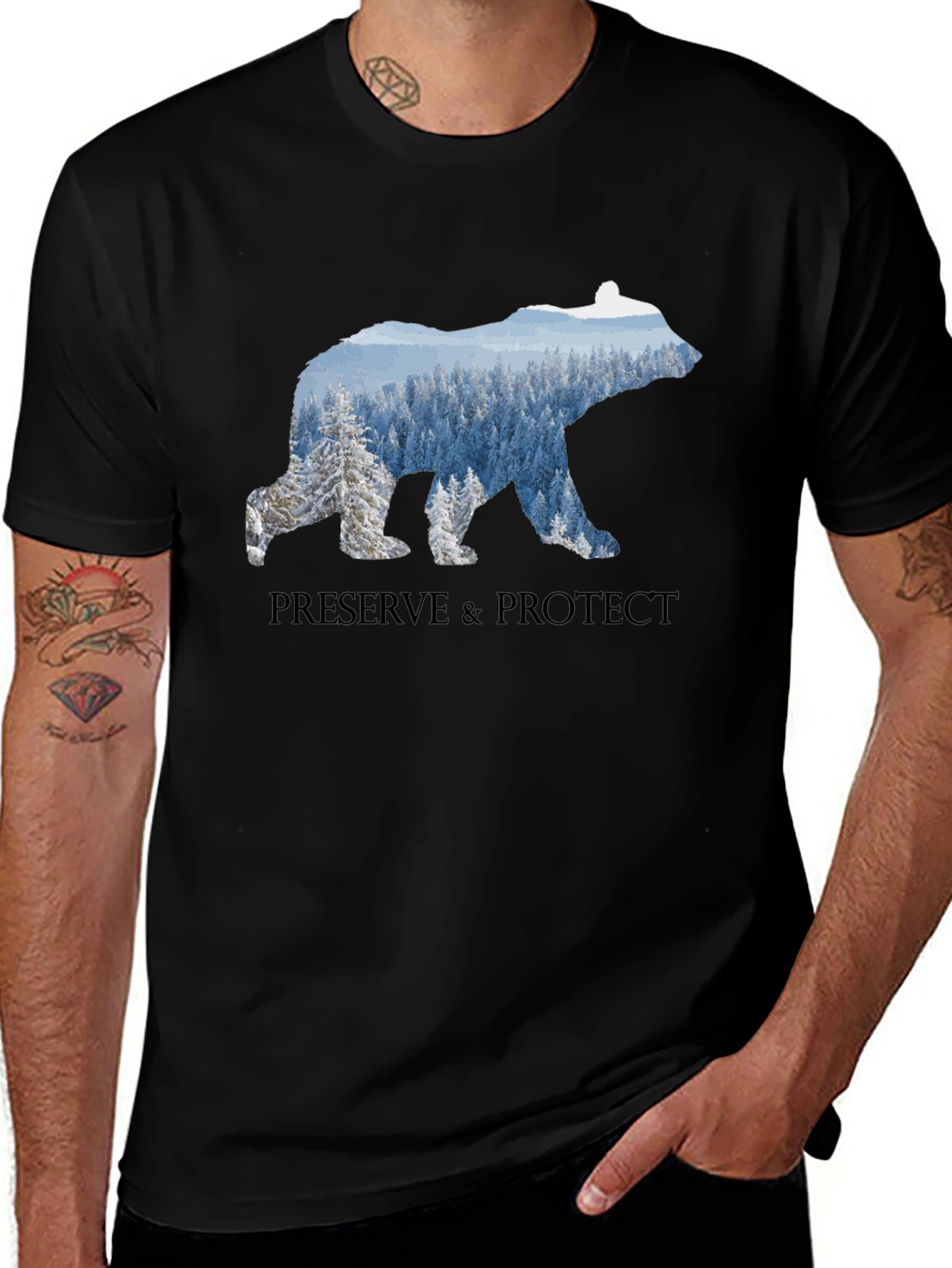 Preserve & Protect Bear Graphic T-Shirt