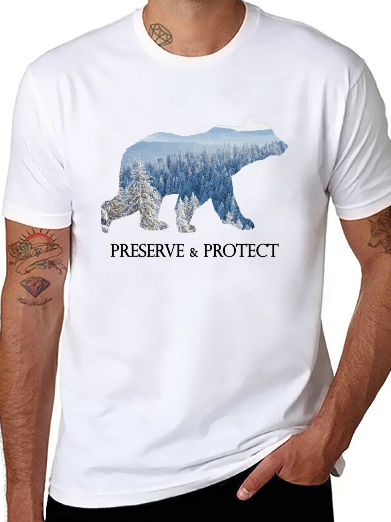 Preserve & Protect Bear Graphic T-Shirt