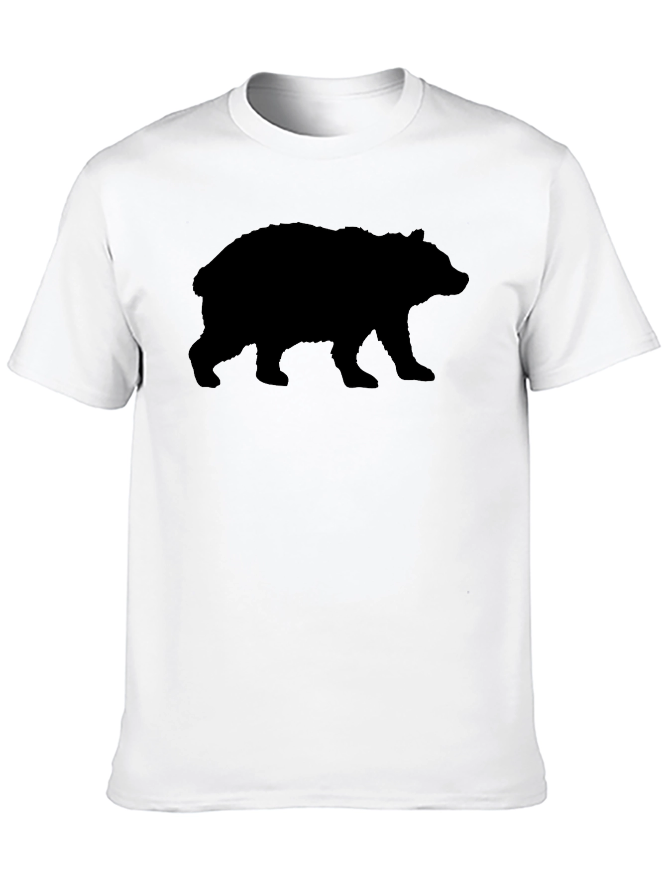 Bear Silhouette Black T-Shirt