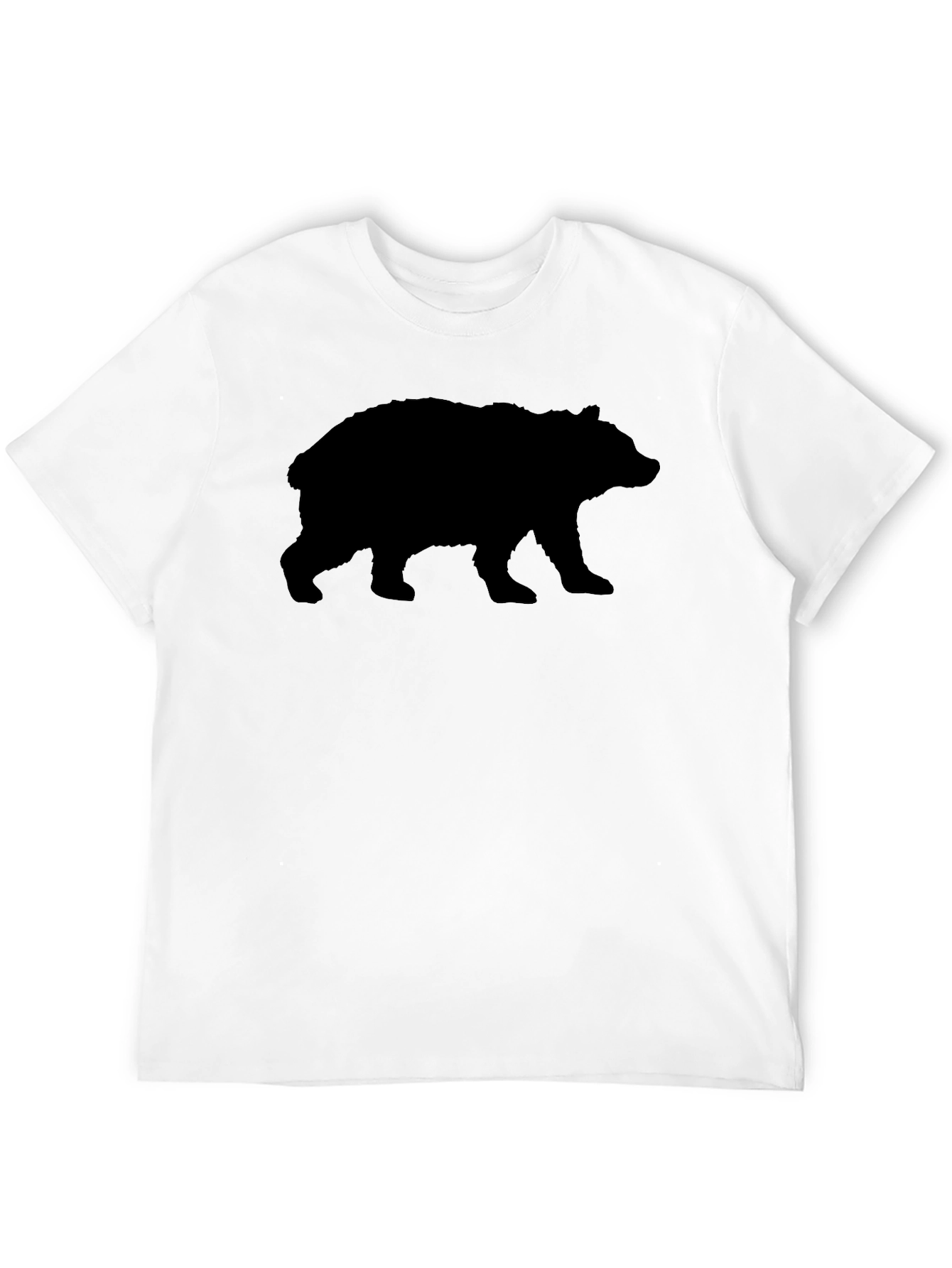 Bear Silhouette Black T-Shirt