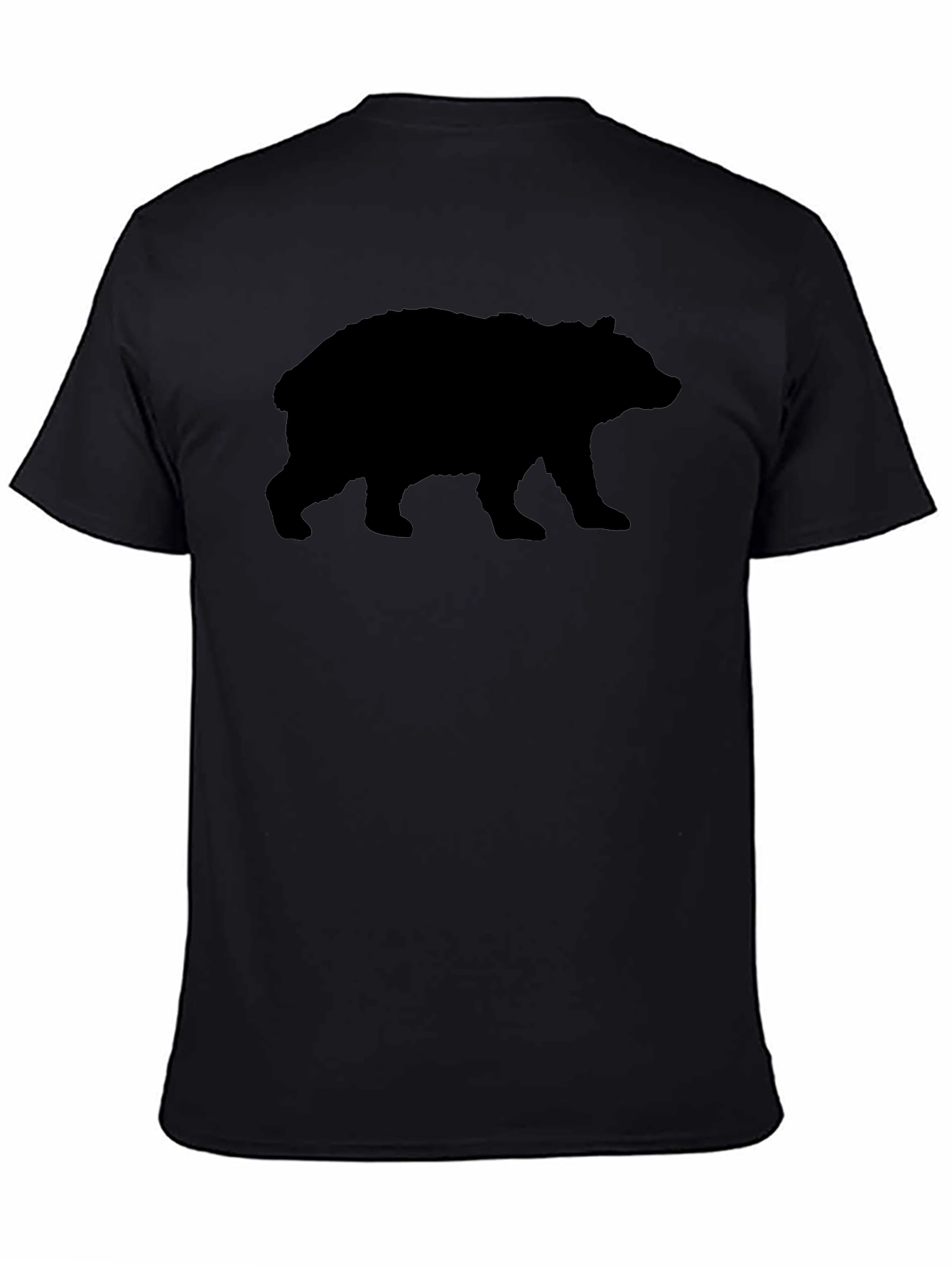 Bear Silhouette Black T-Shirt