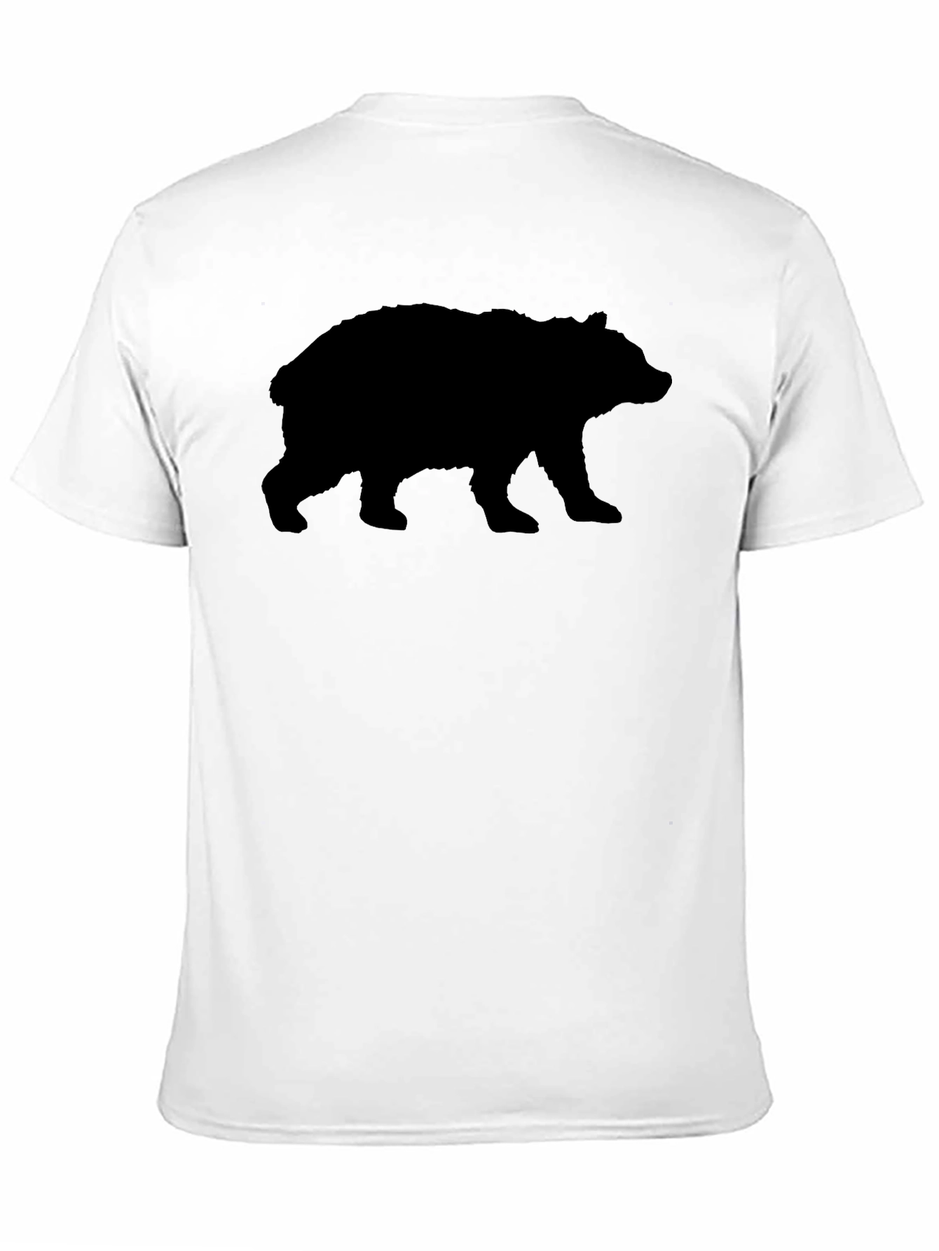 Bear Silhouette Black T-Shirt