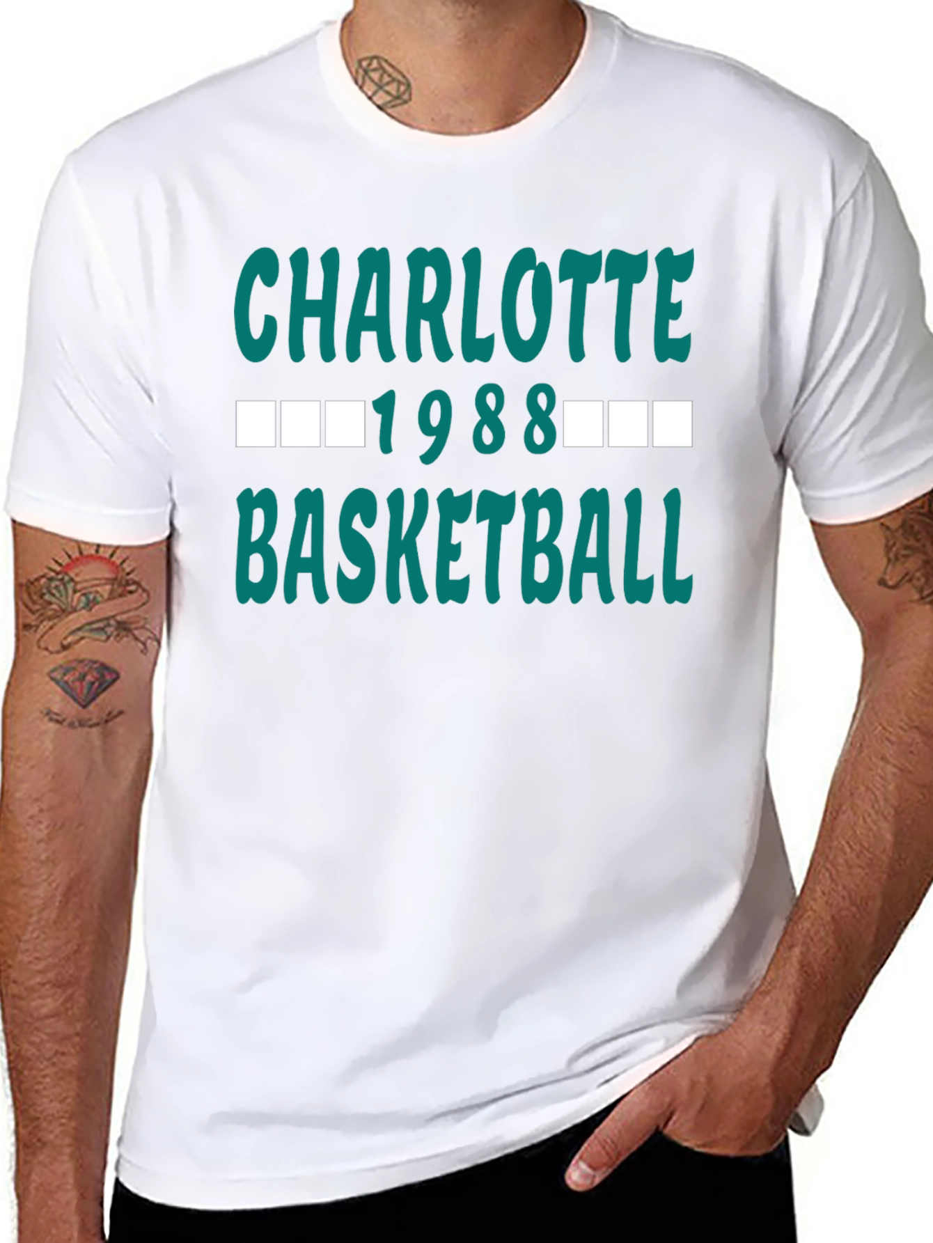 Charlotte 1988 Basketball Graphic Tee