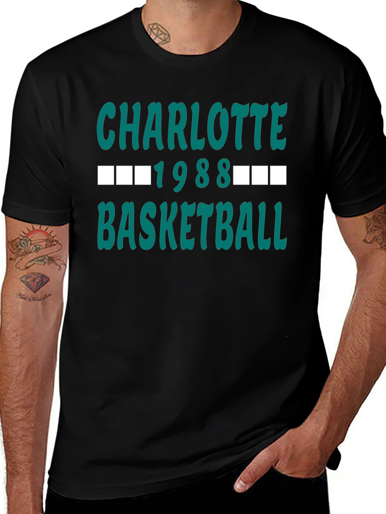 Charlotte 1988 Basketball Graphic Tee