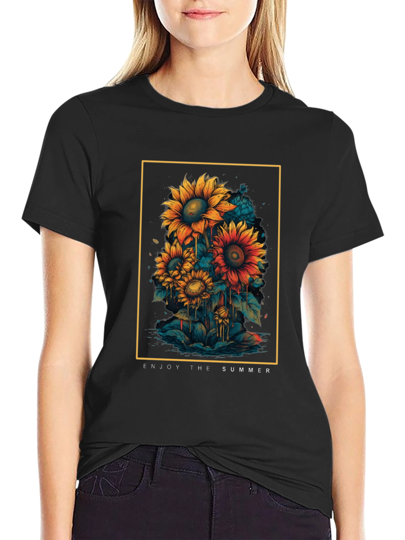 Summer Sunflower Graphic Tee
