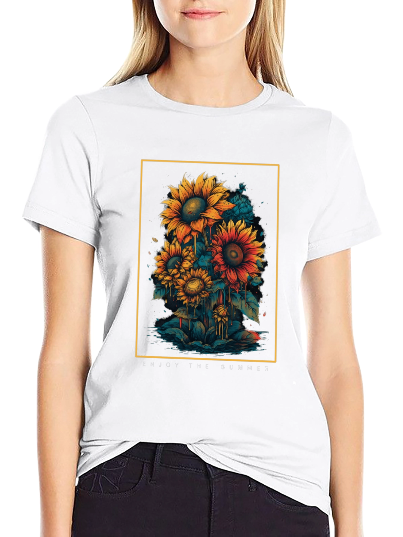 Summer Sunflower Graphic Tee