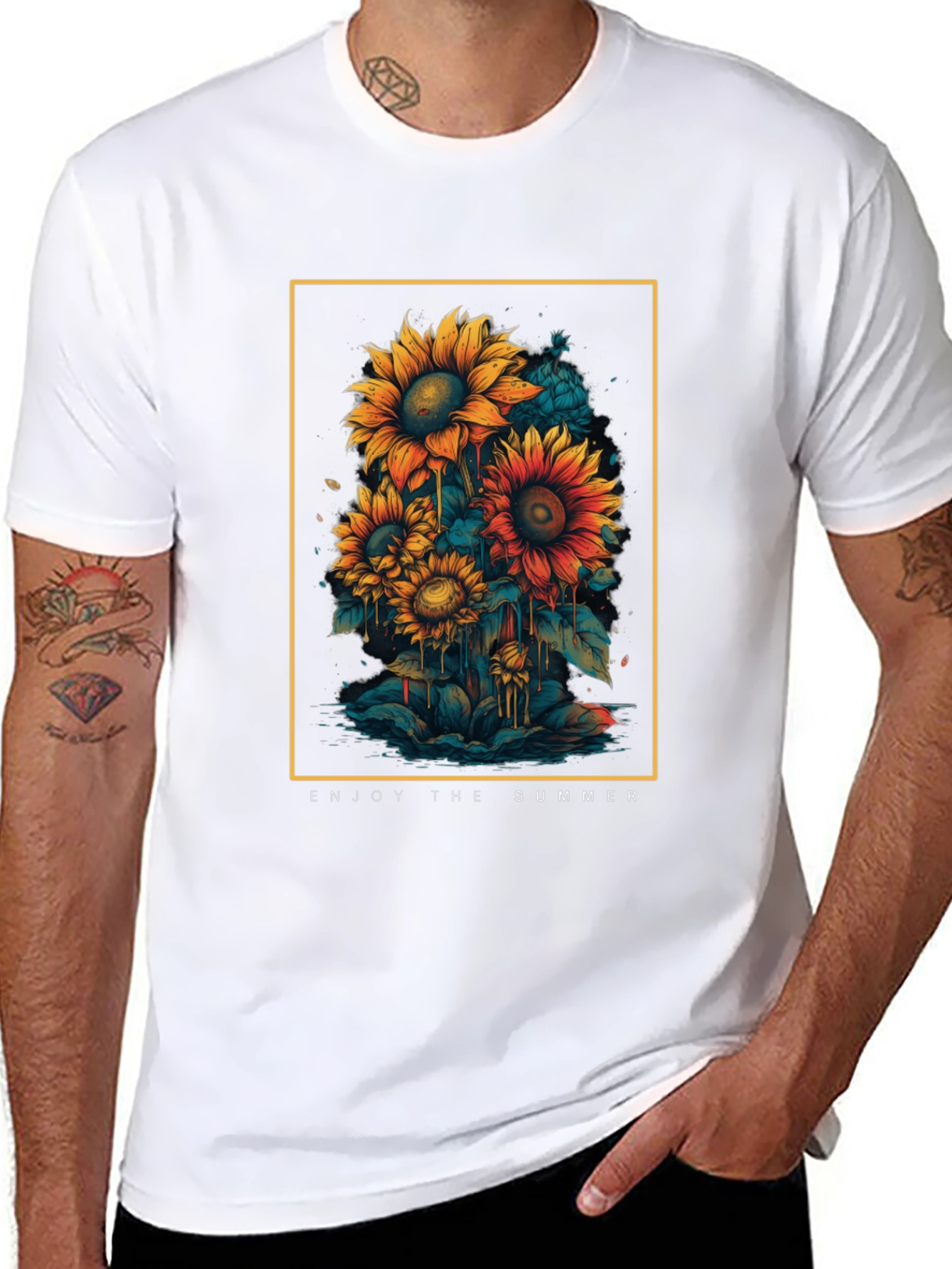 Summer Sunflower Graphic Tee