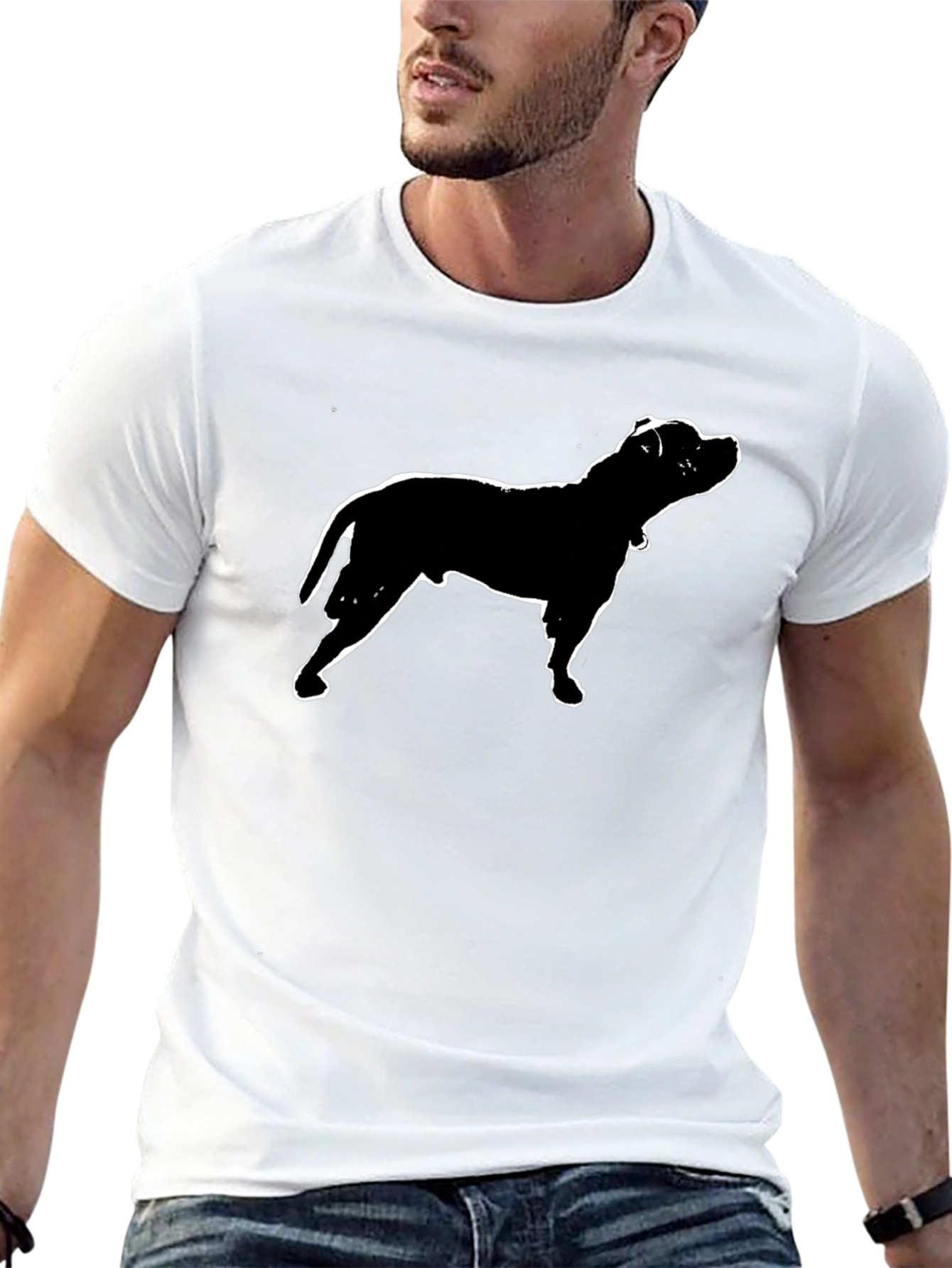 Staffordshire Bull Terrier Silhouette T-Shirt