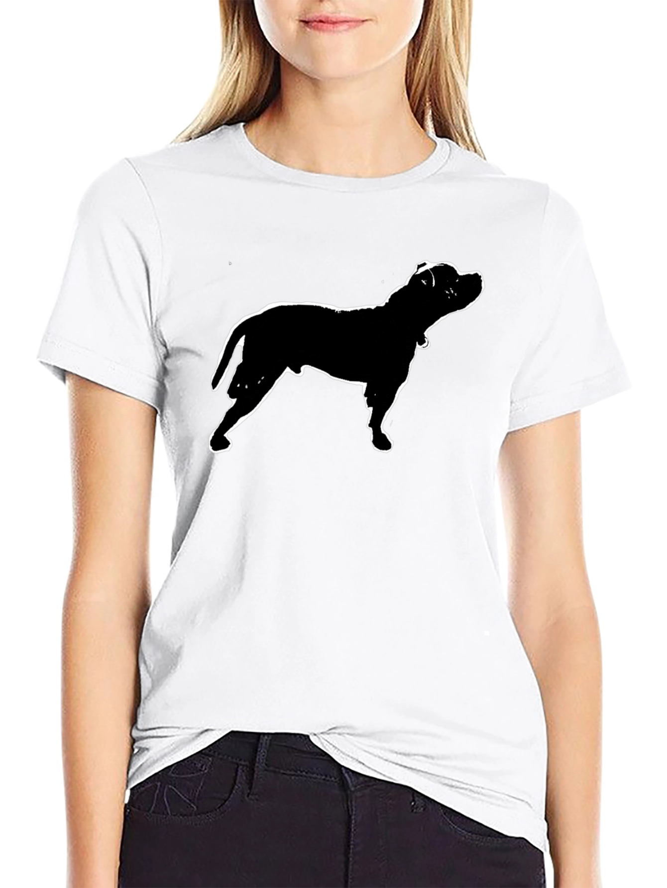 Staffordshire Bull Terrier Silhouette T-Shirt