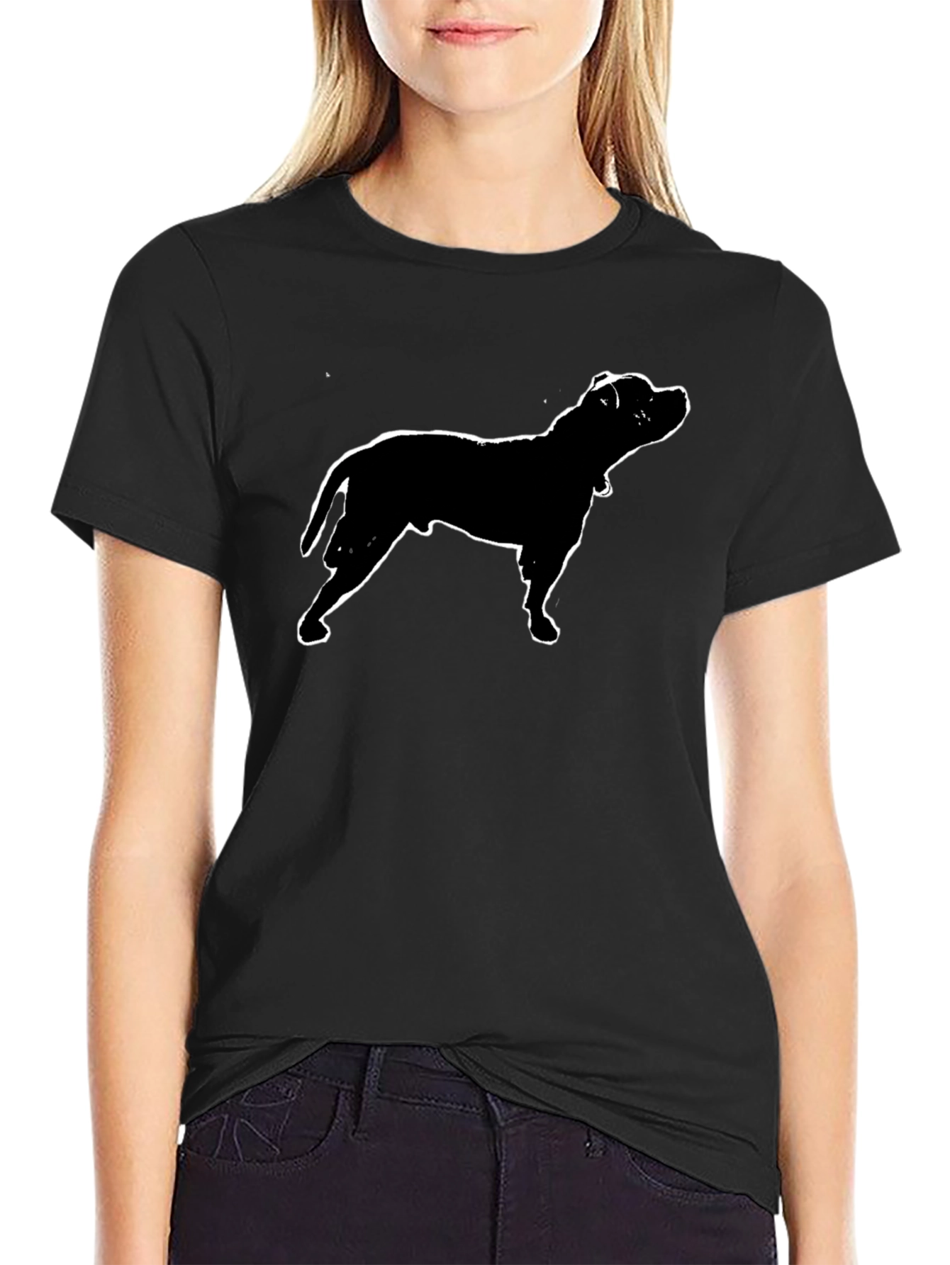 Staffordshire Bull Terrier Silhouette T-Shirt