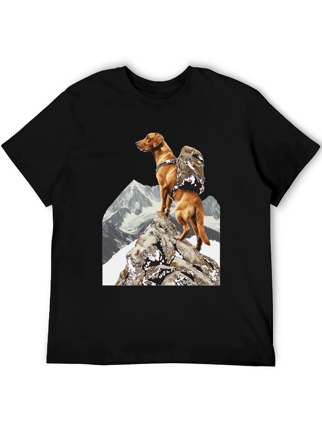 Hiking Dog Graphic Tee - Adventure Ready!