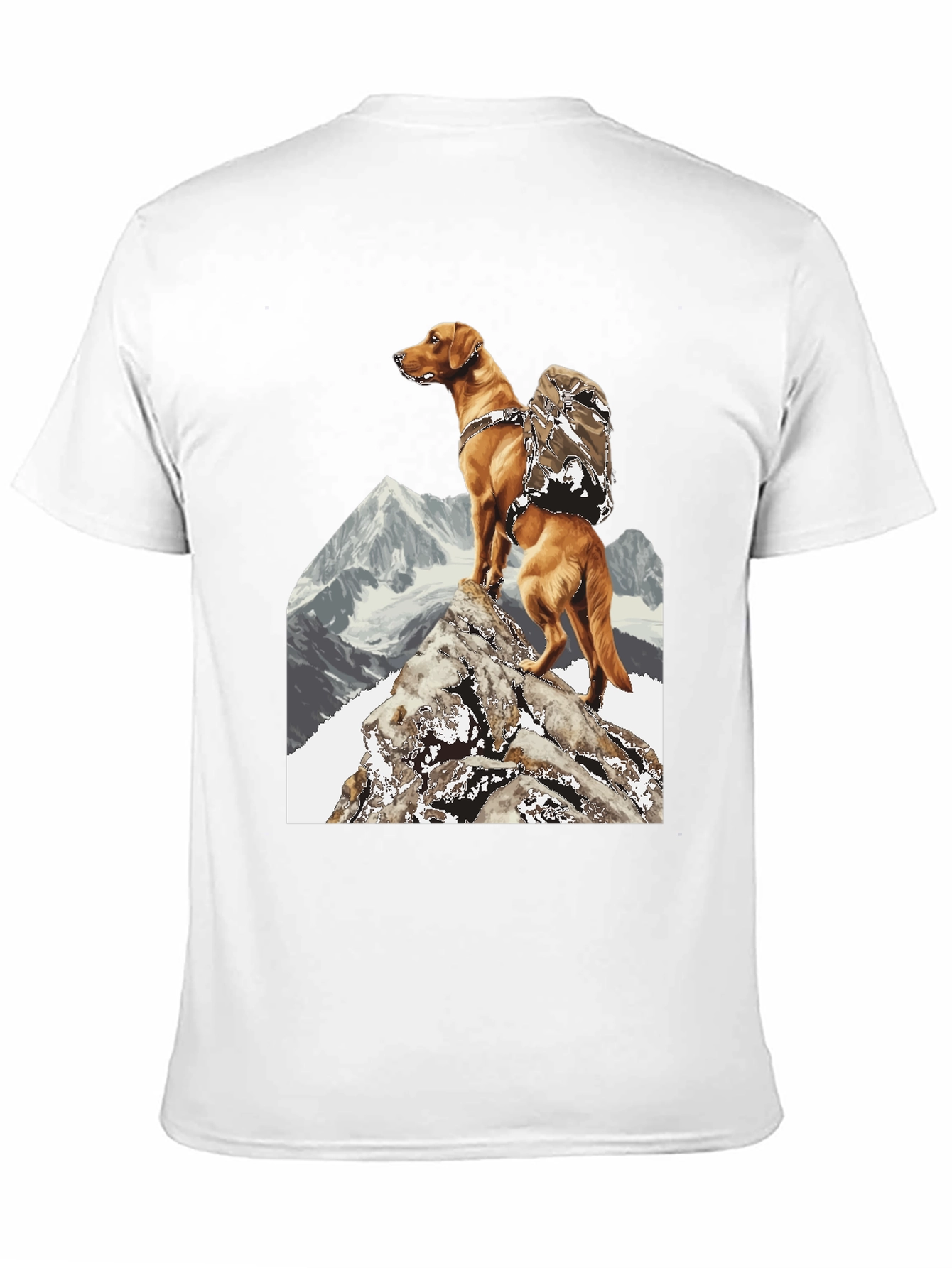 Hiking Dog Graphic Tee - Adventure Ready!