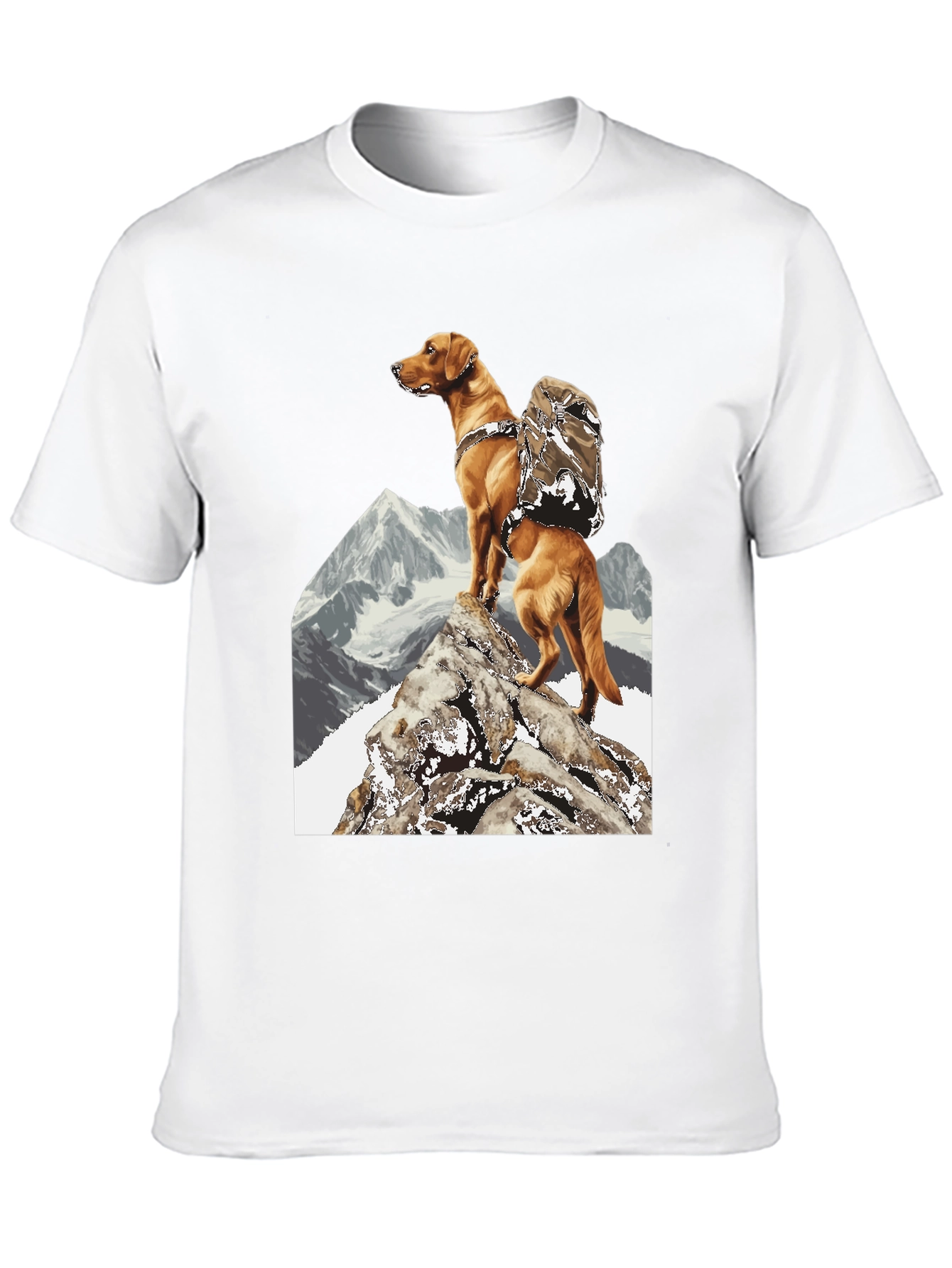 Hiking Dog Graphic Tee - Adventure Ready!
