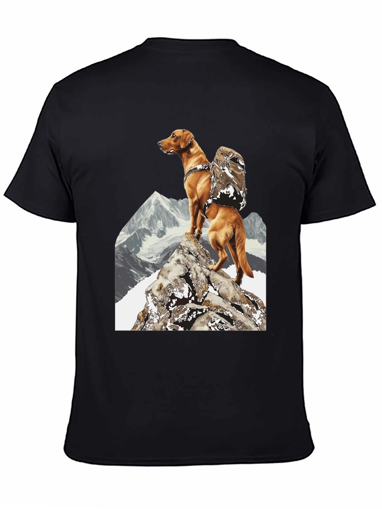 Hiking Dog Graphic Tee - Adventure Ready!