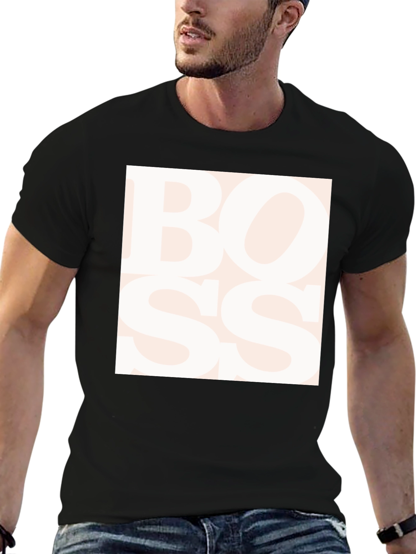 Boss Graphic Tee - Stylish Statement T-Shirt