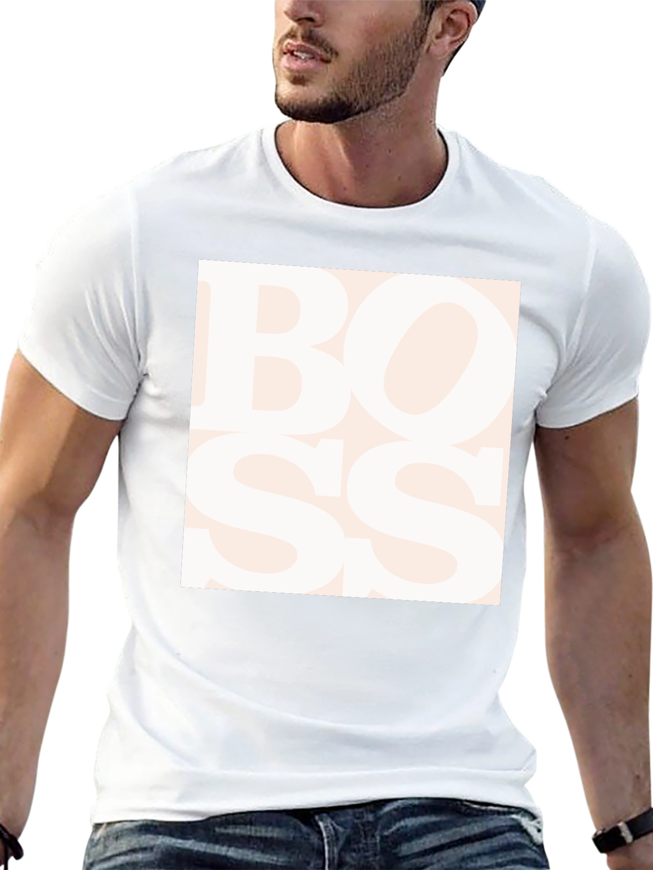 Boss Graphic Tee - Stylish Statement T-Shirt
