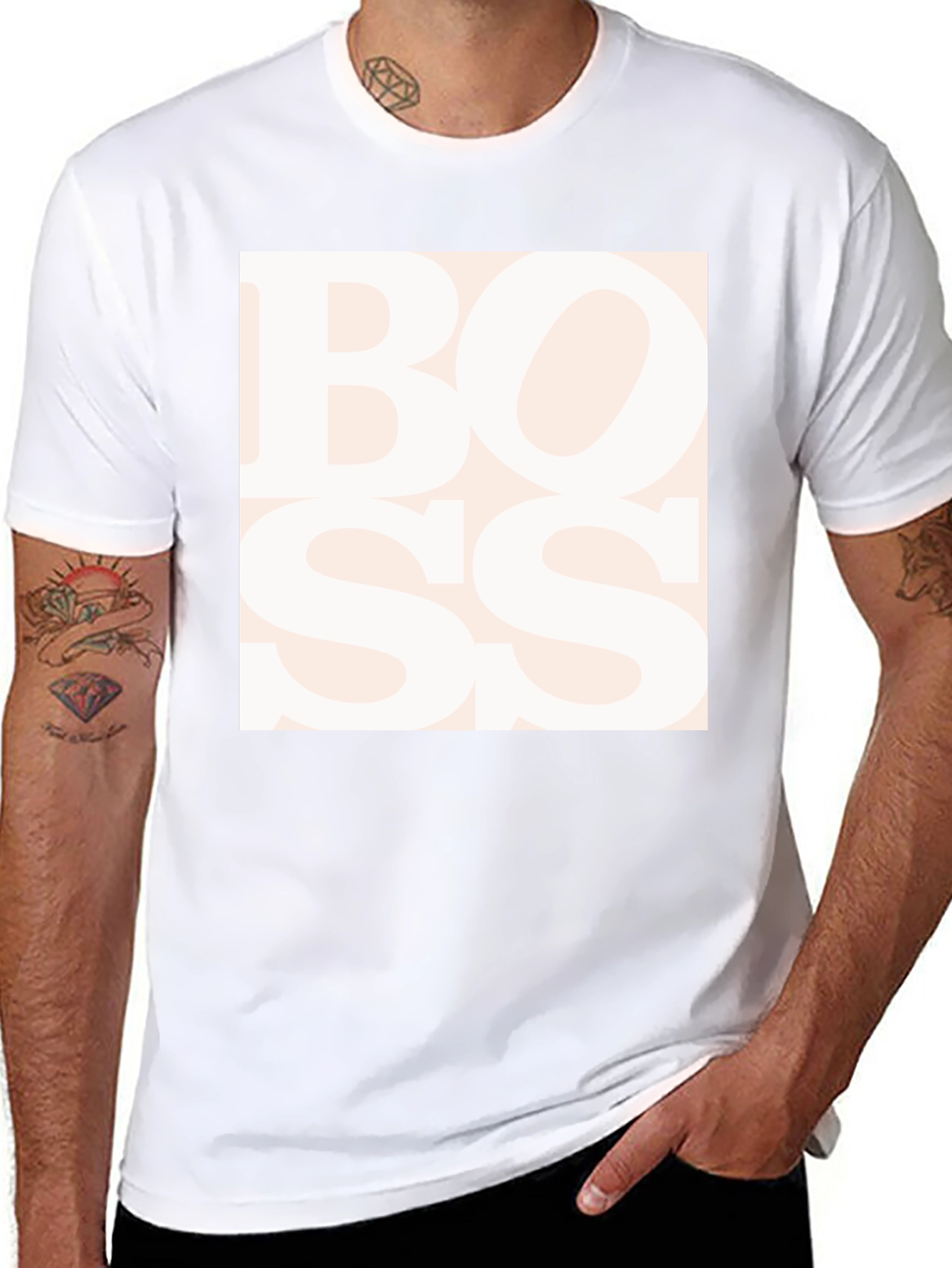 Boss Graphic Tee - Stylish Statement T-Shirt