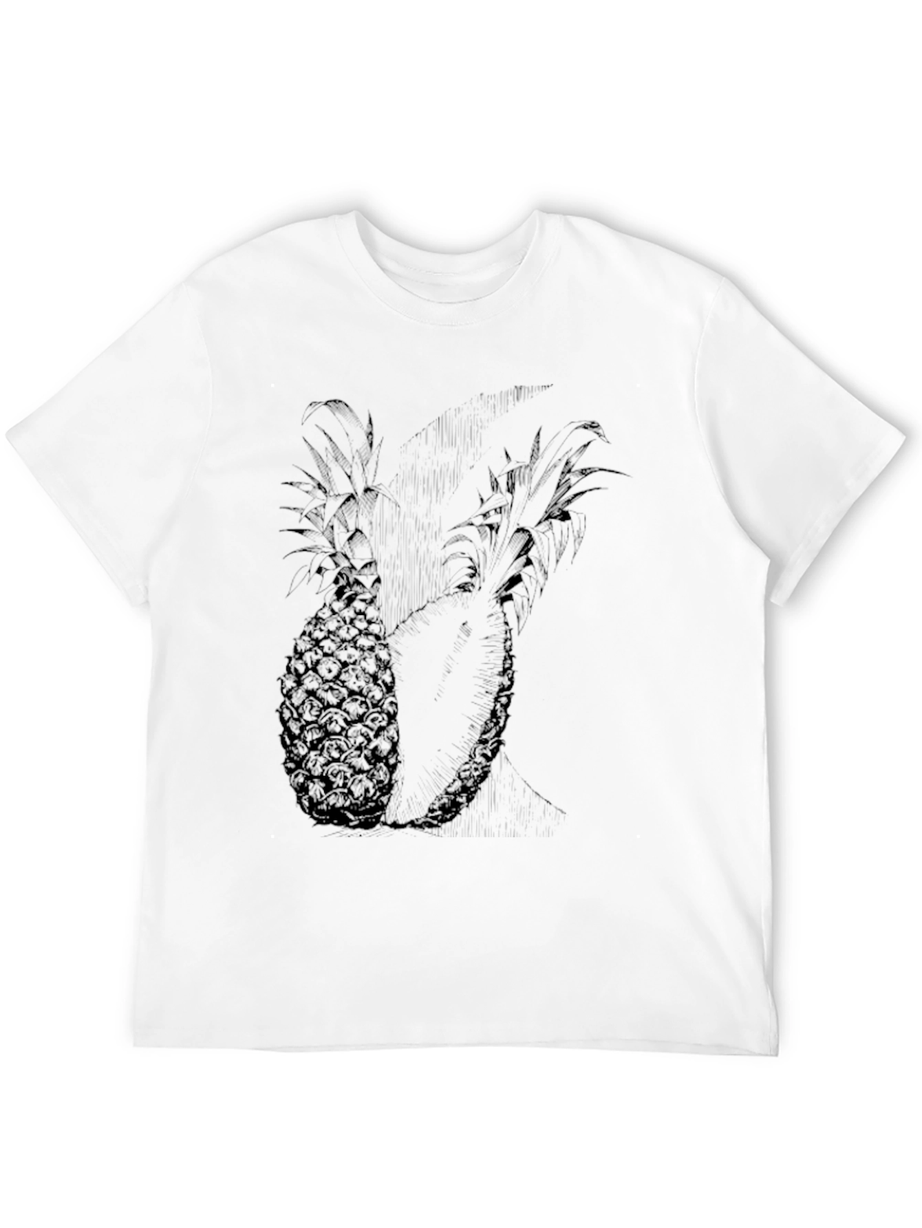 Pineapple Graphic Black Tee