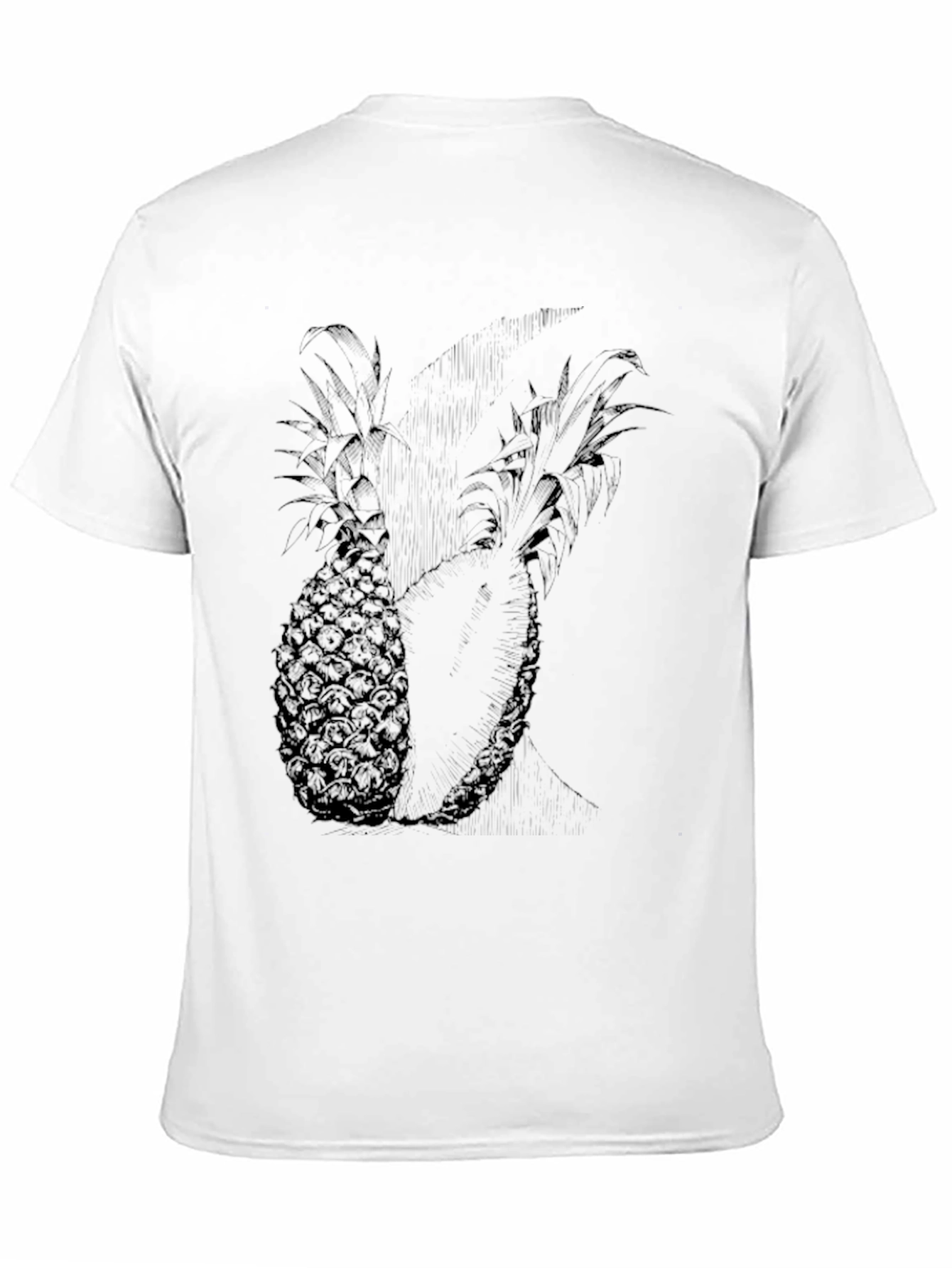 Pineapple Graphic Black Tee