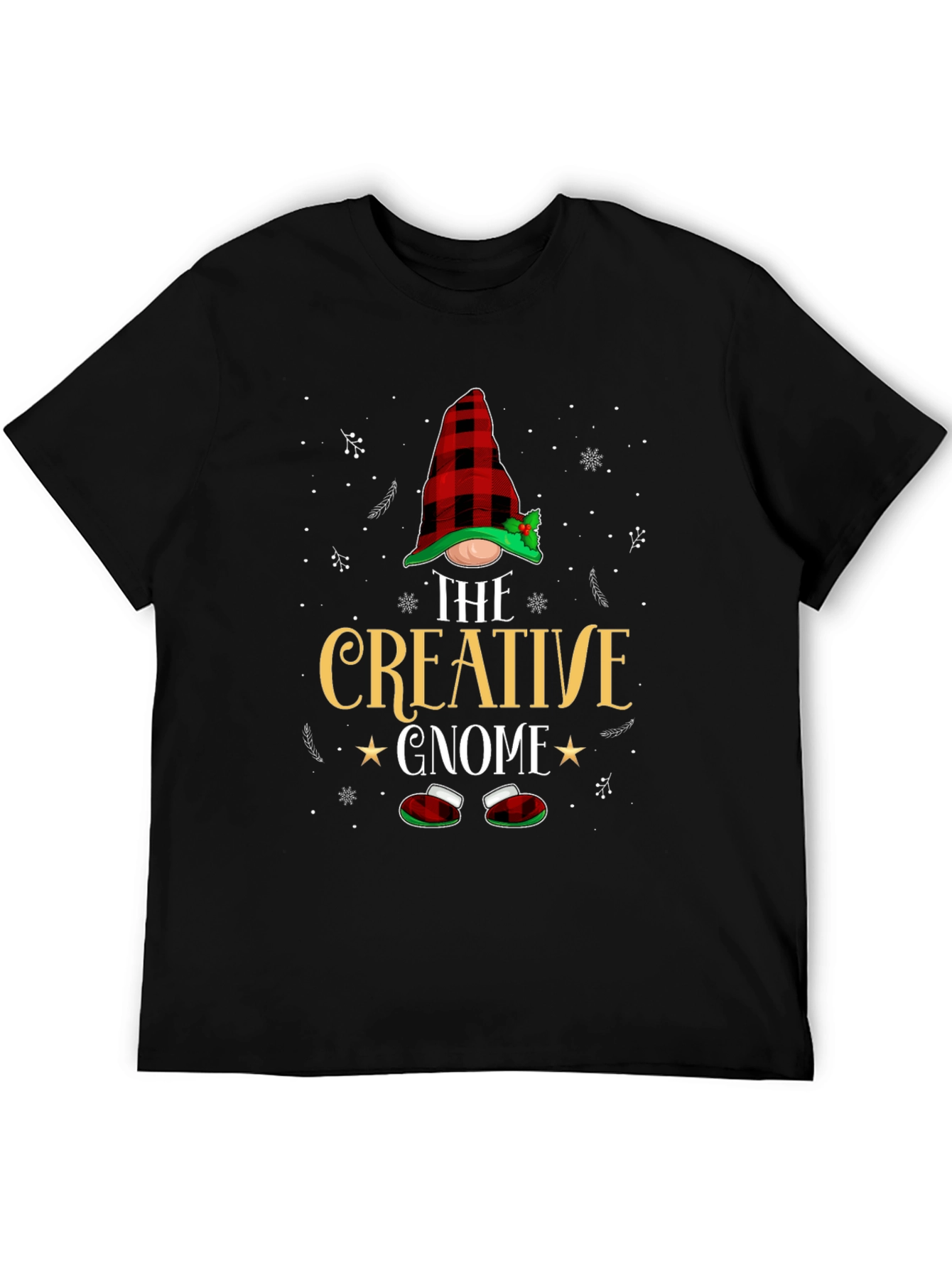 Creative Gnome Graphic Tee - Black