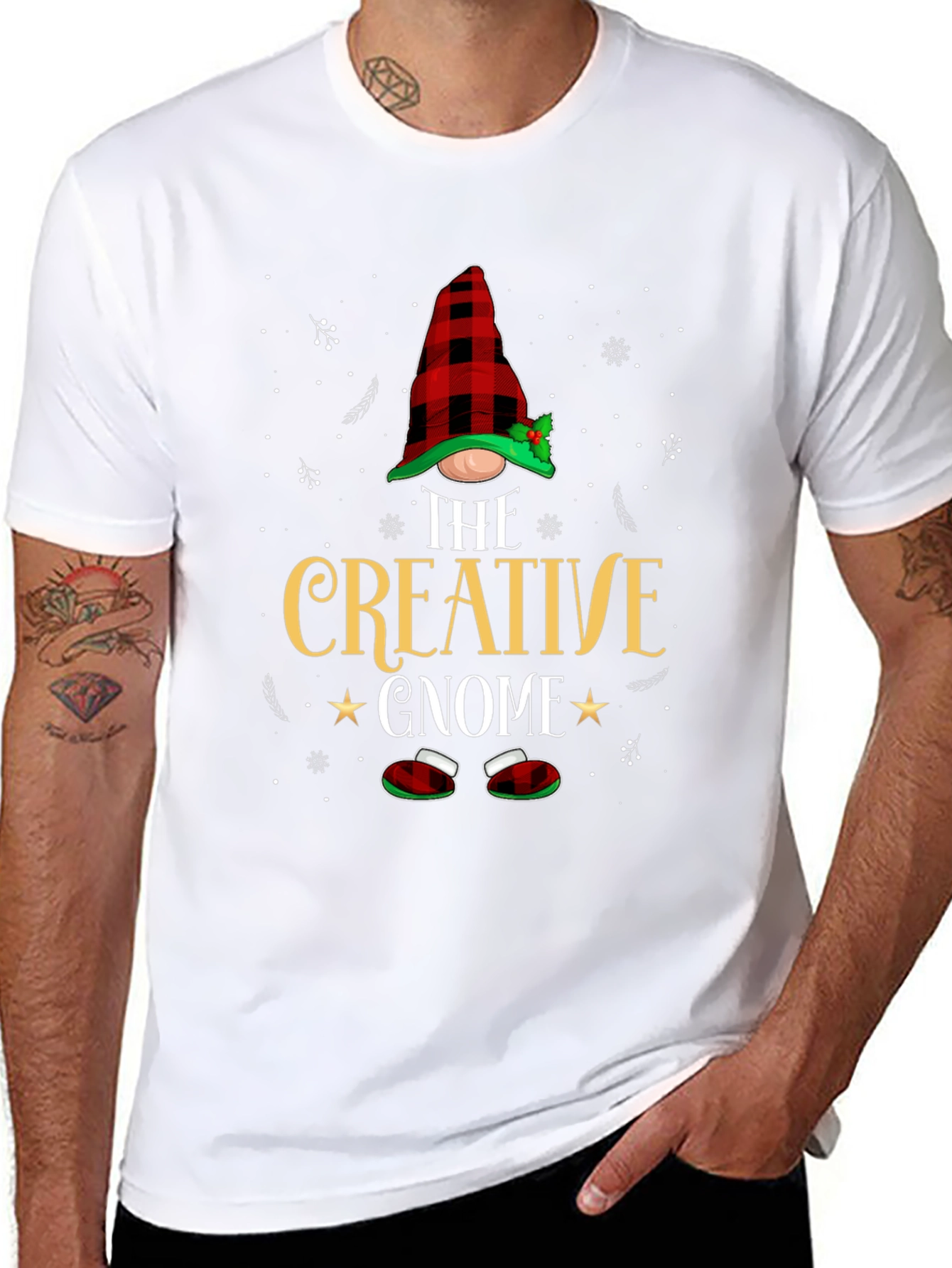 Creative Gnome Graphic Tee - Black