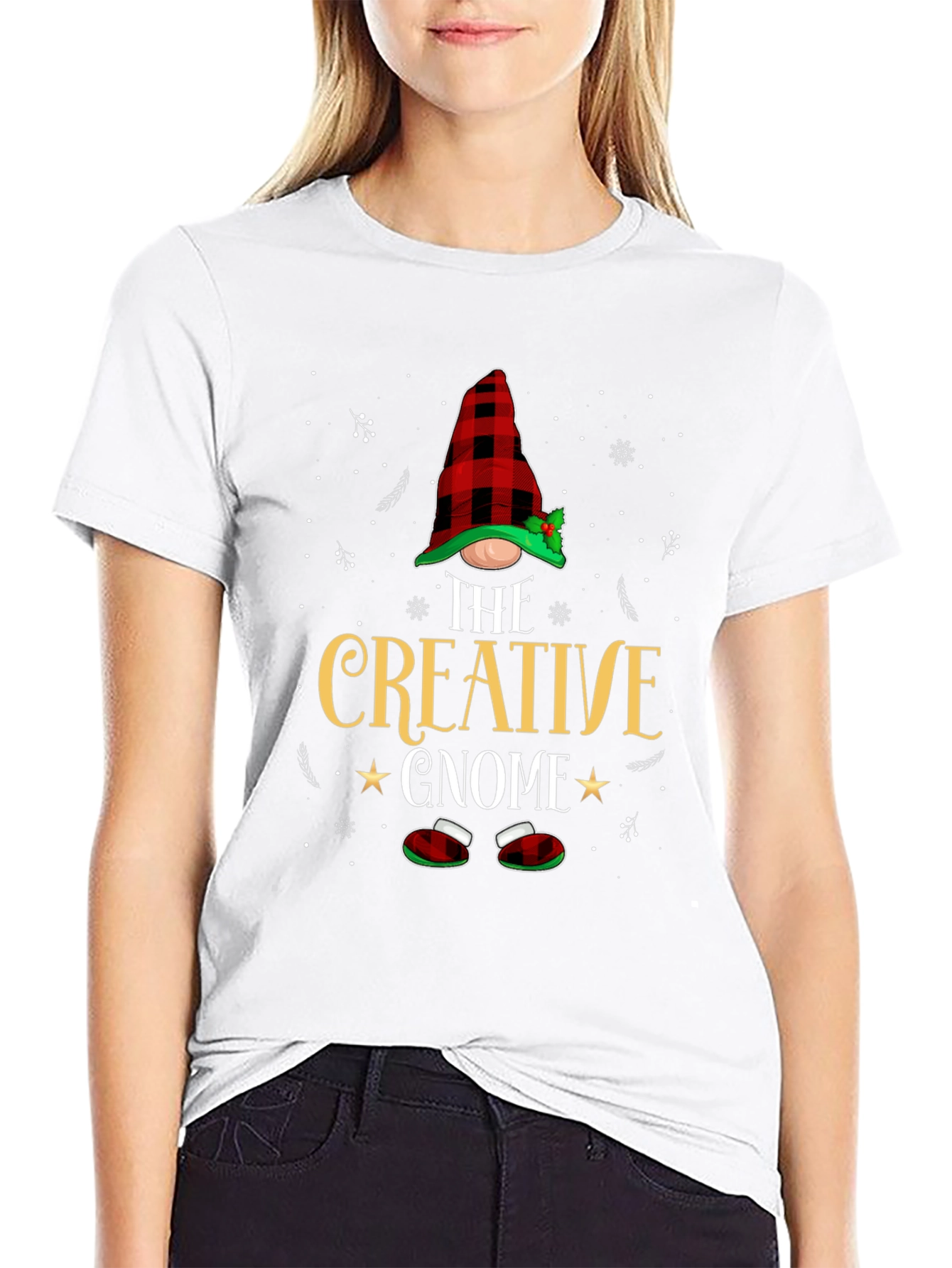 Creative Gnome Graphic Tee - Black