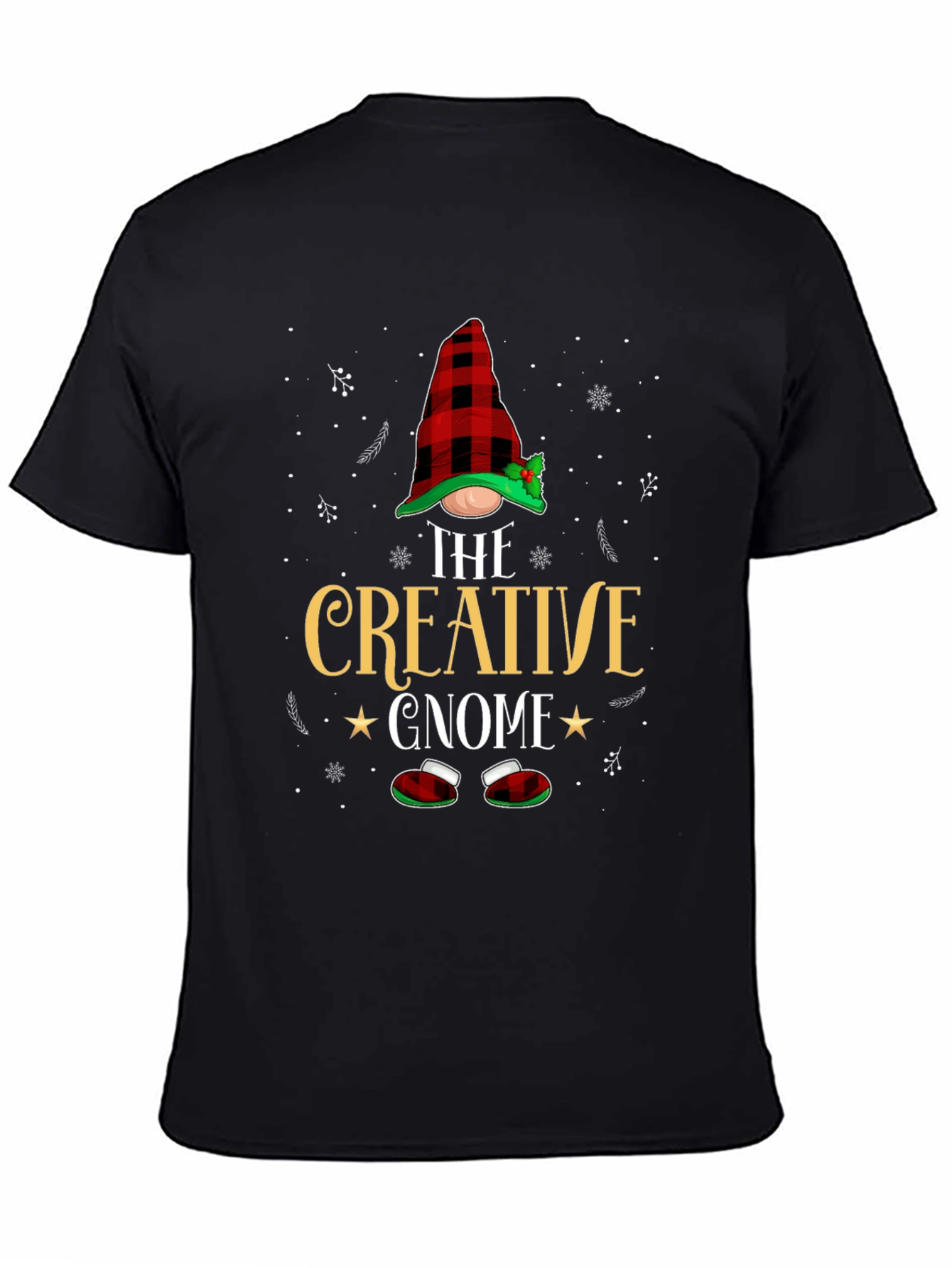 Creative Gnome Graphic Tee - Black