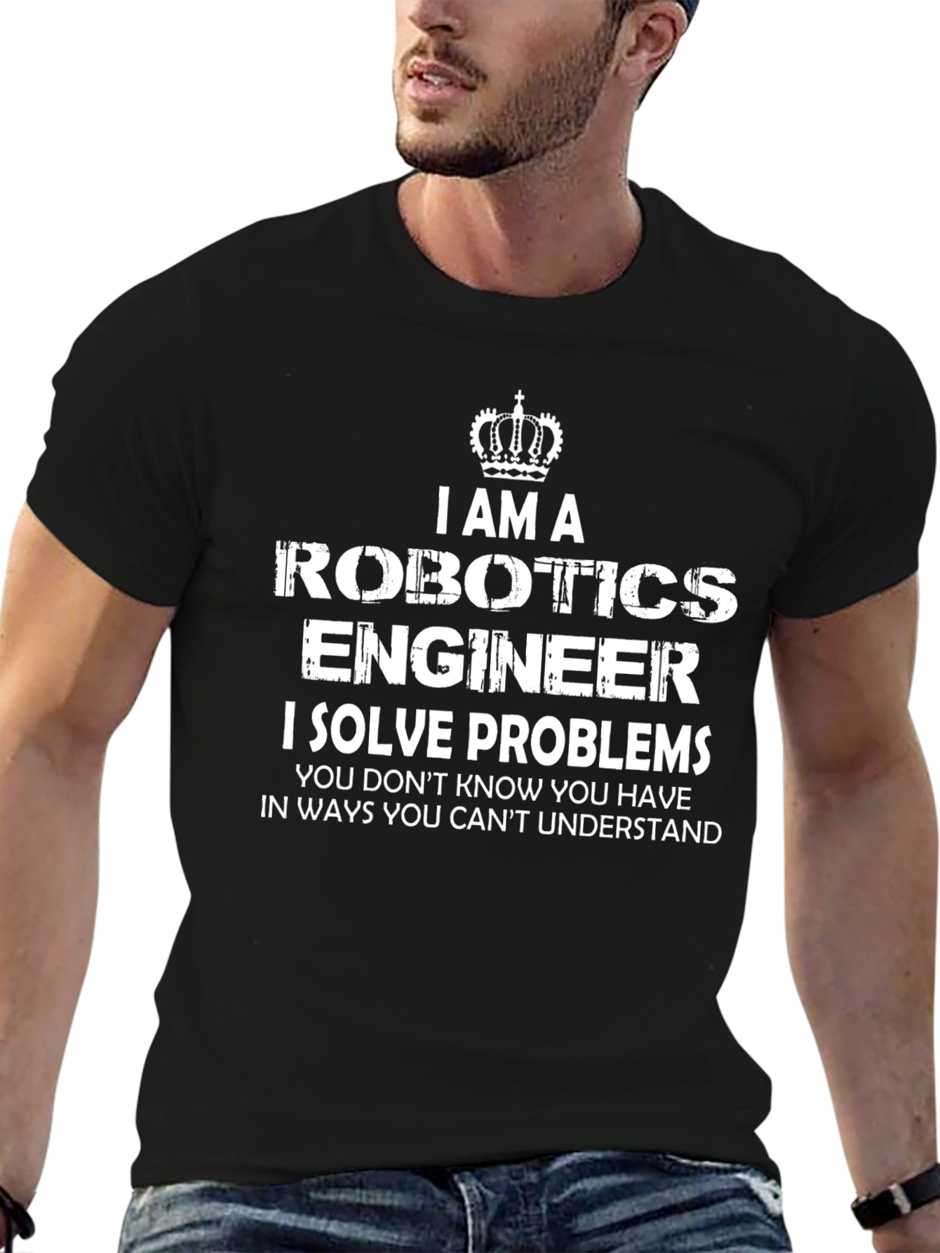 Robotics Engineer T-Shirt - I Solve Problems Funny Tee