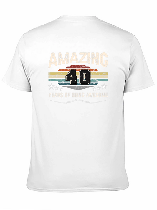 Amazing 40th Birthday Vintage Graphic Tee