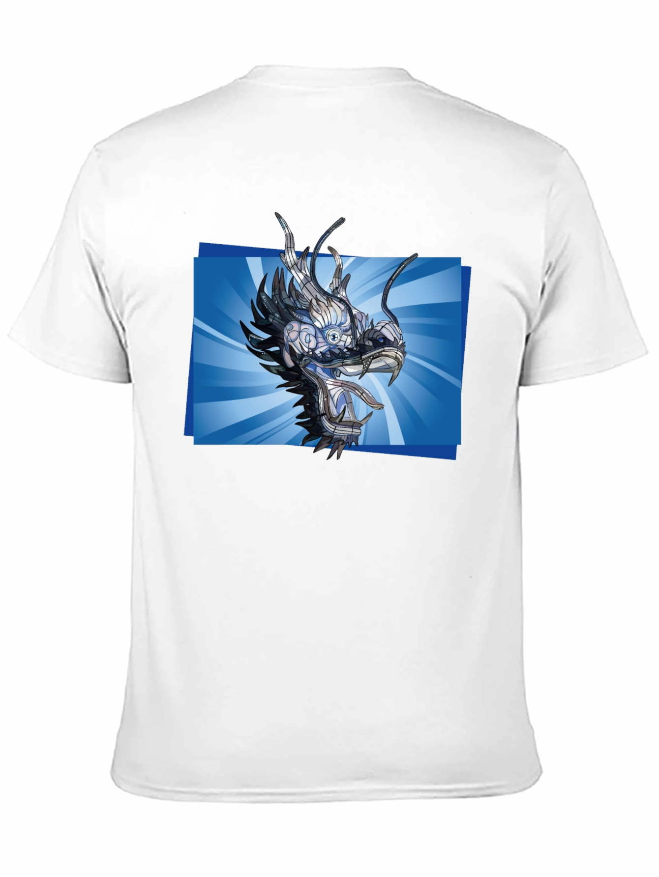 Cyber Dragon T-Shirt - Futuristic Anime Style