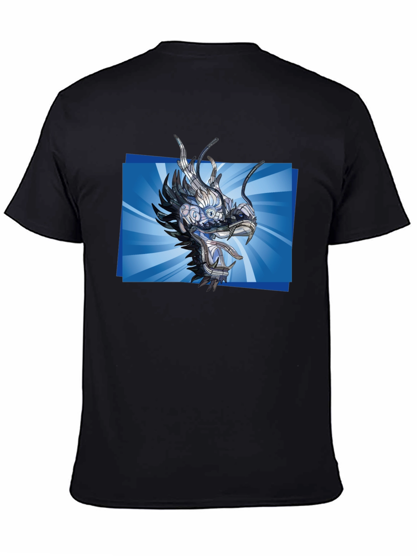 Cyber Dragon T-Shirt - Futuristic Anime Style