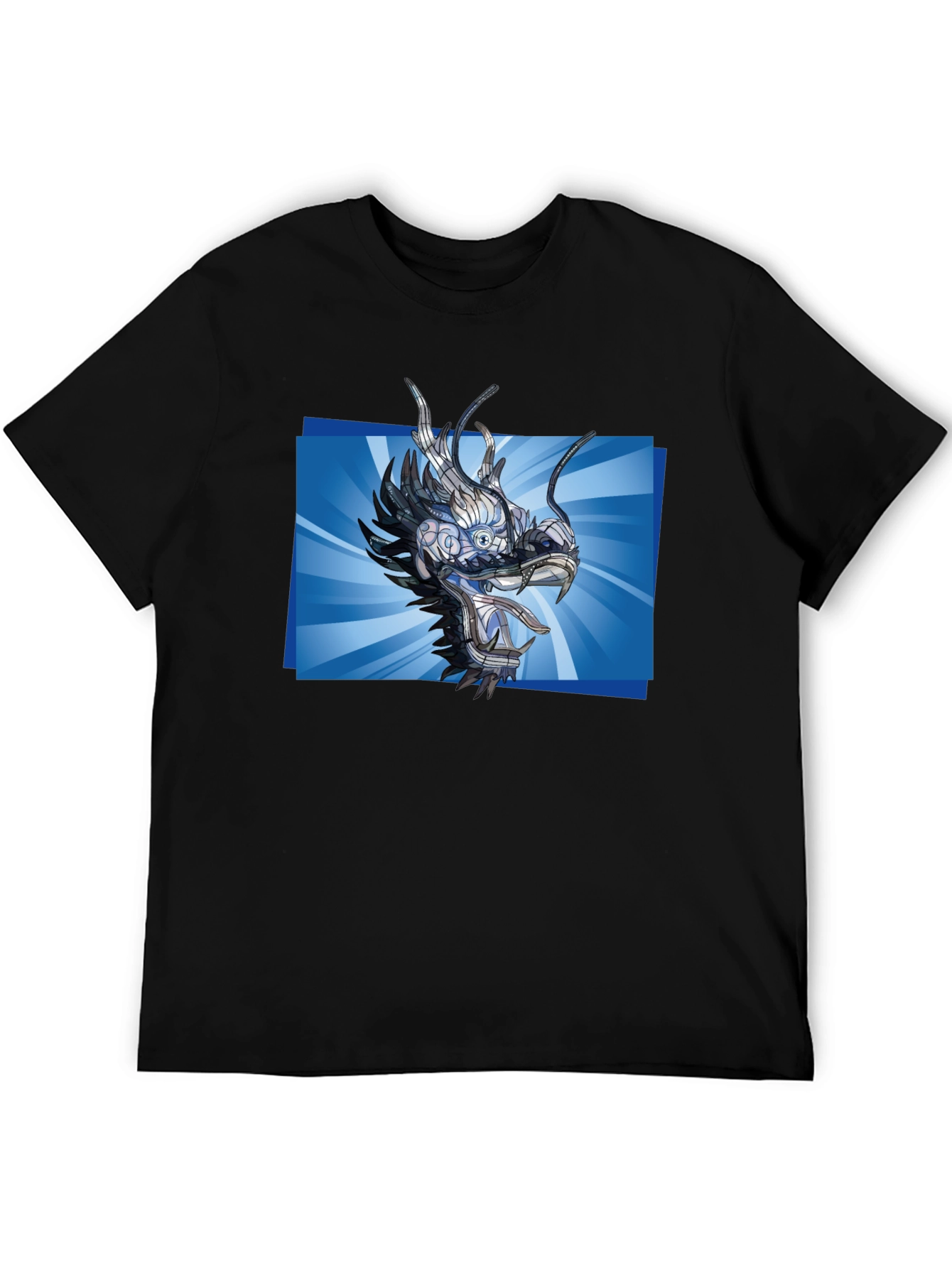 Cyber Dragon T-Shirt - Futuristic Anime Style