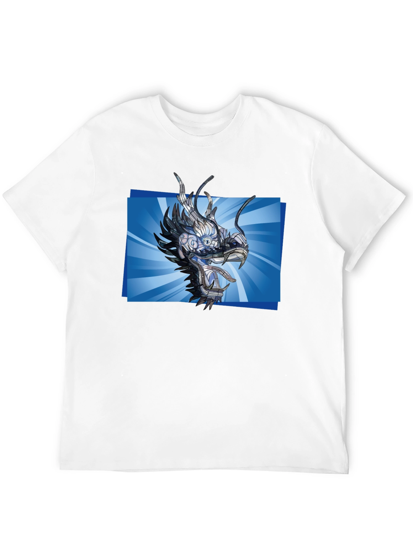 Cyber Dragon T-Shirt - Futuristic Anime Style