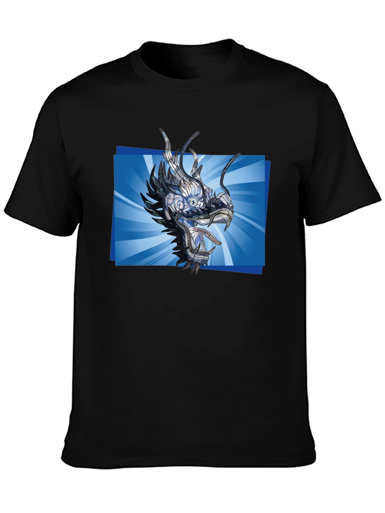Cyber Dragon T-Shirt - Futuristic Anime Style