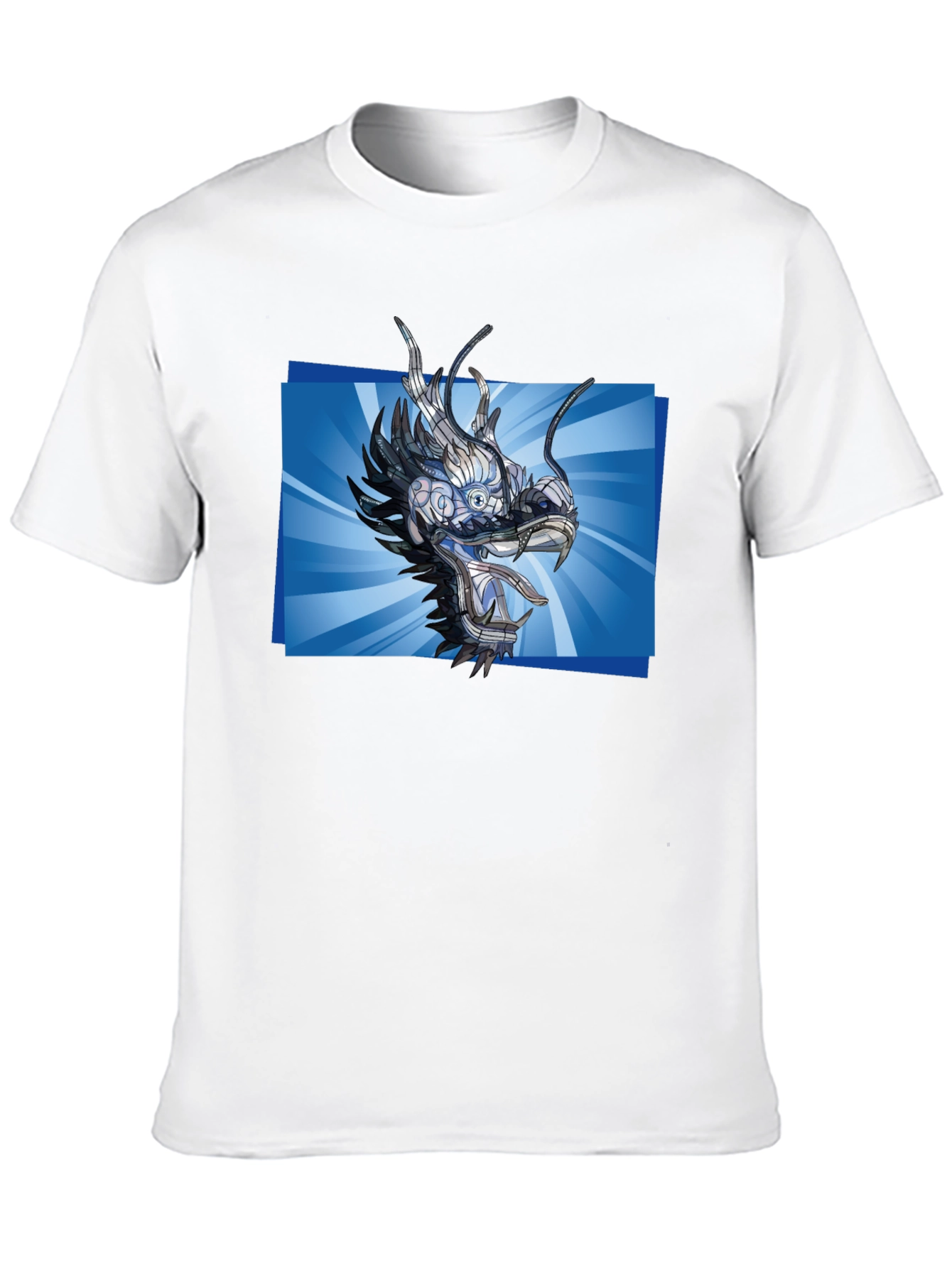 Cyber Dragon T-Shirt - Futuristic Anime Style