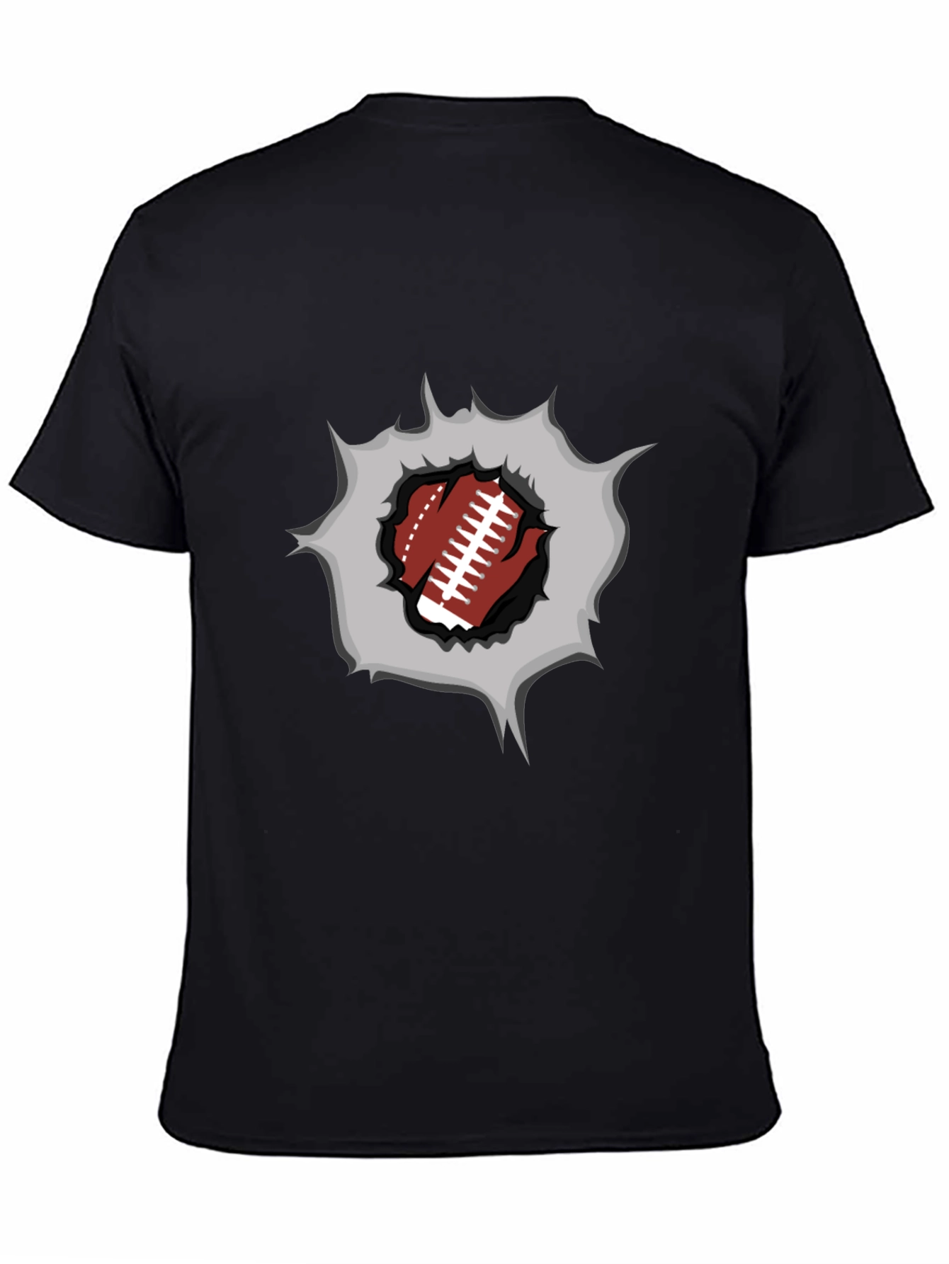 Football Burst Graphic Tee - Touchdown Style