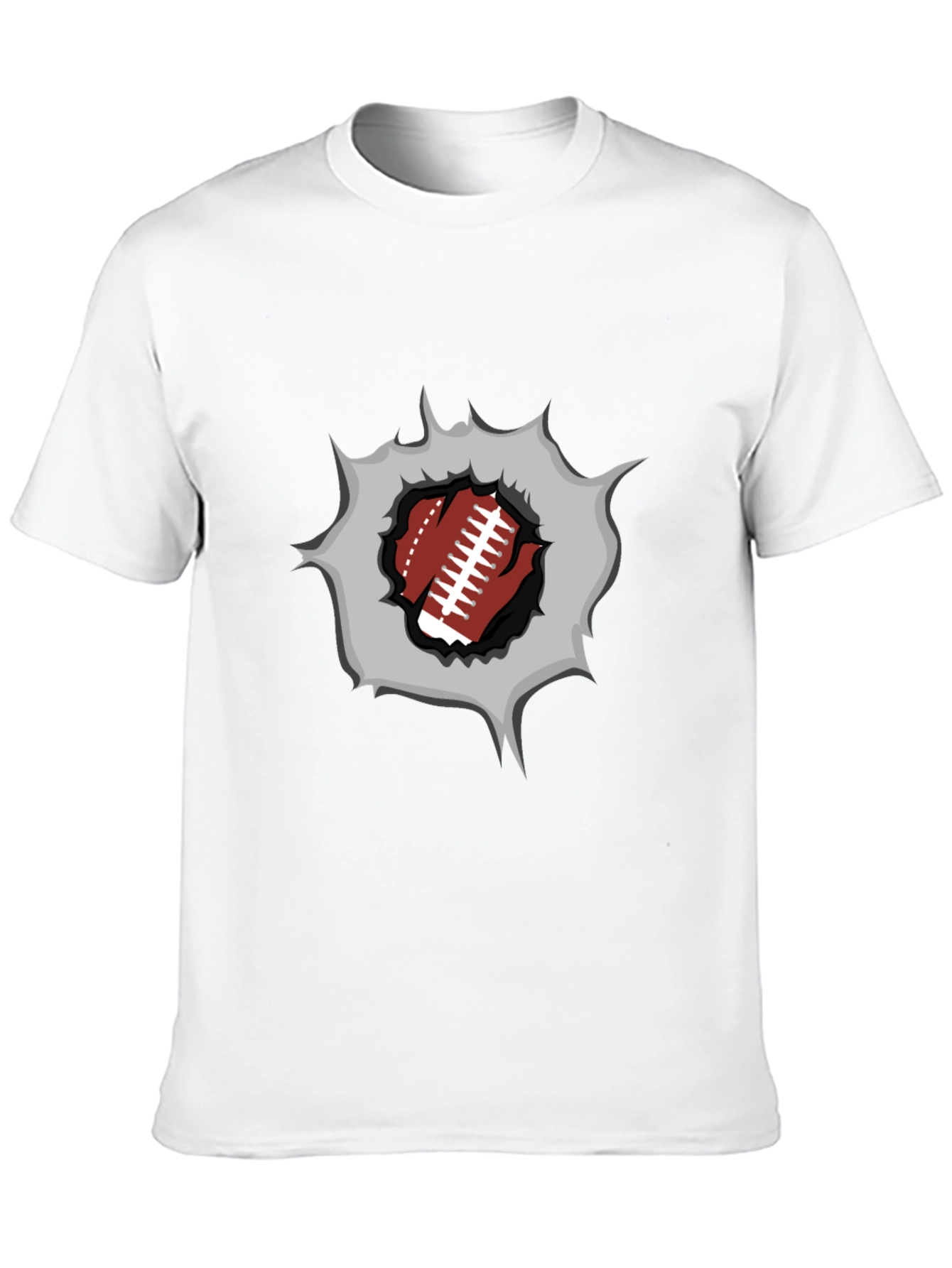 Football Burst Graphic Tee - Touchdown Style