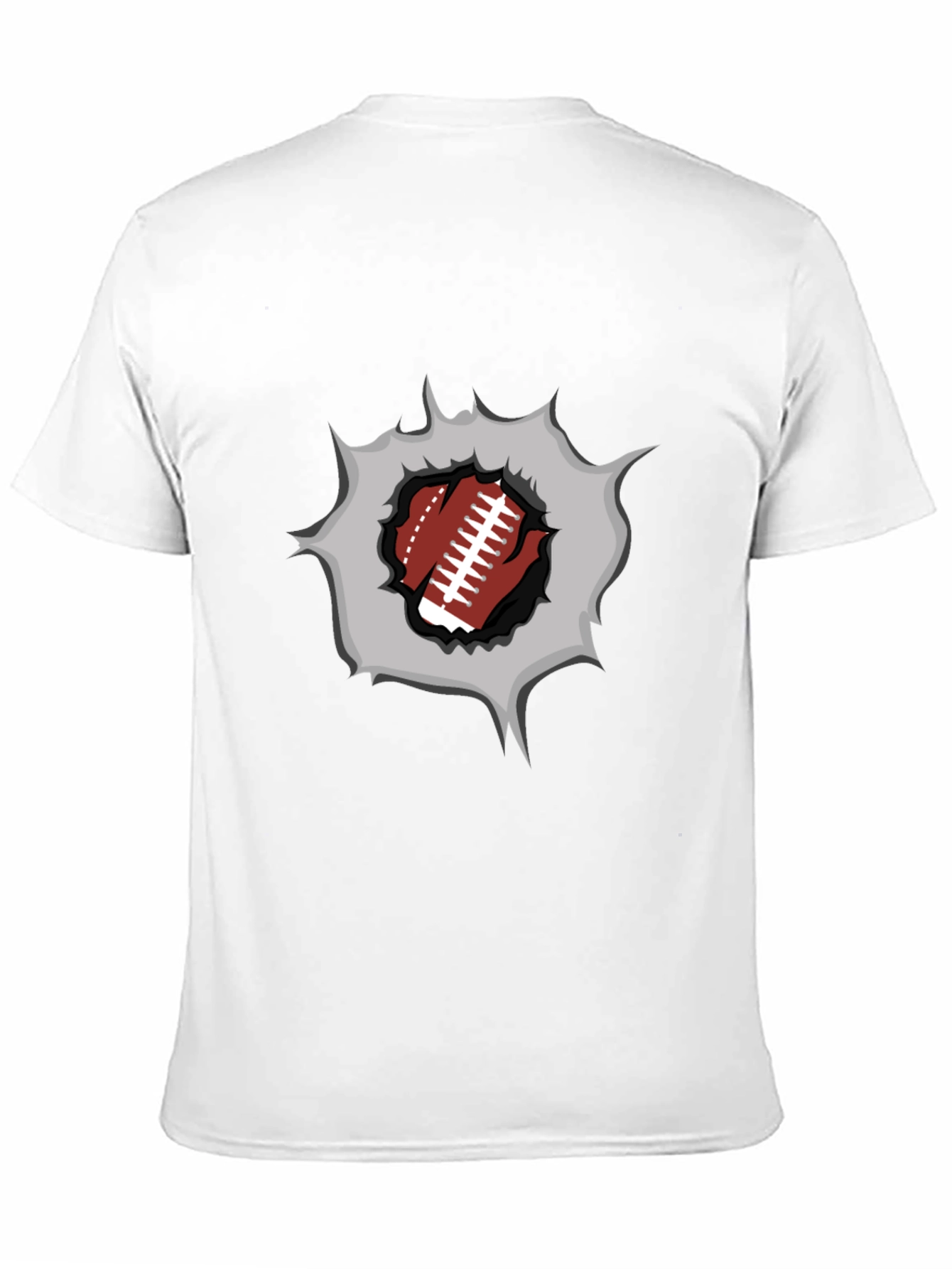 Football Burst Graphic Tee - Touchdown Style