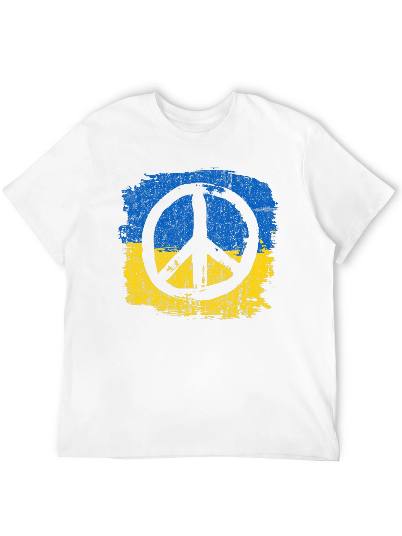 Ukraine Peace T-Shirt - Black Cotton Tee