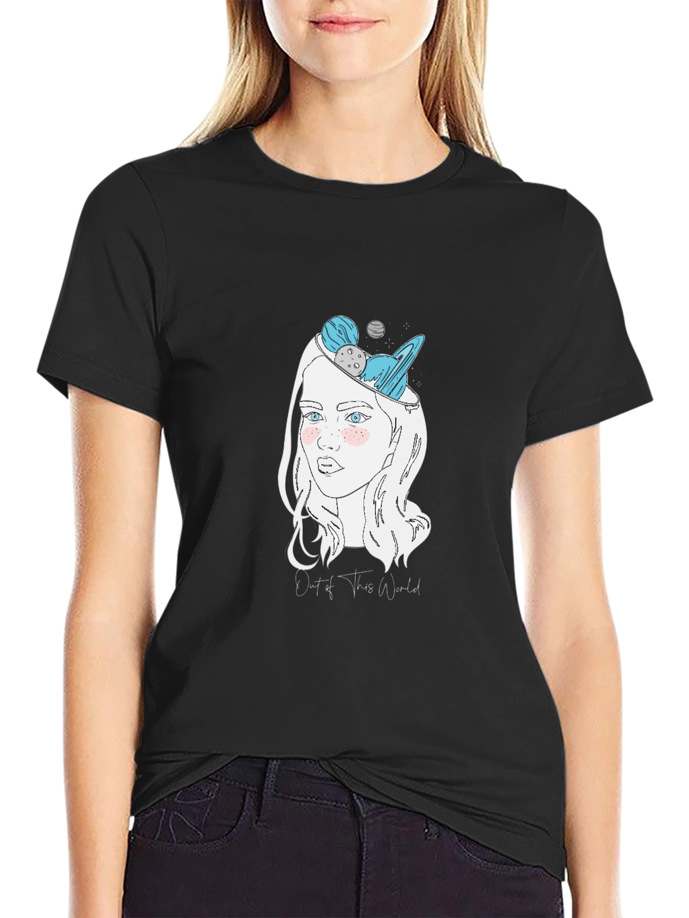 Out of This World Graphic Tee - Black