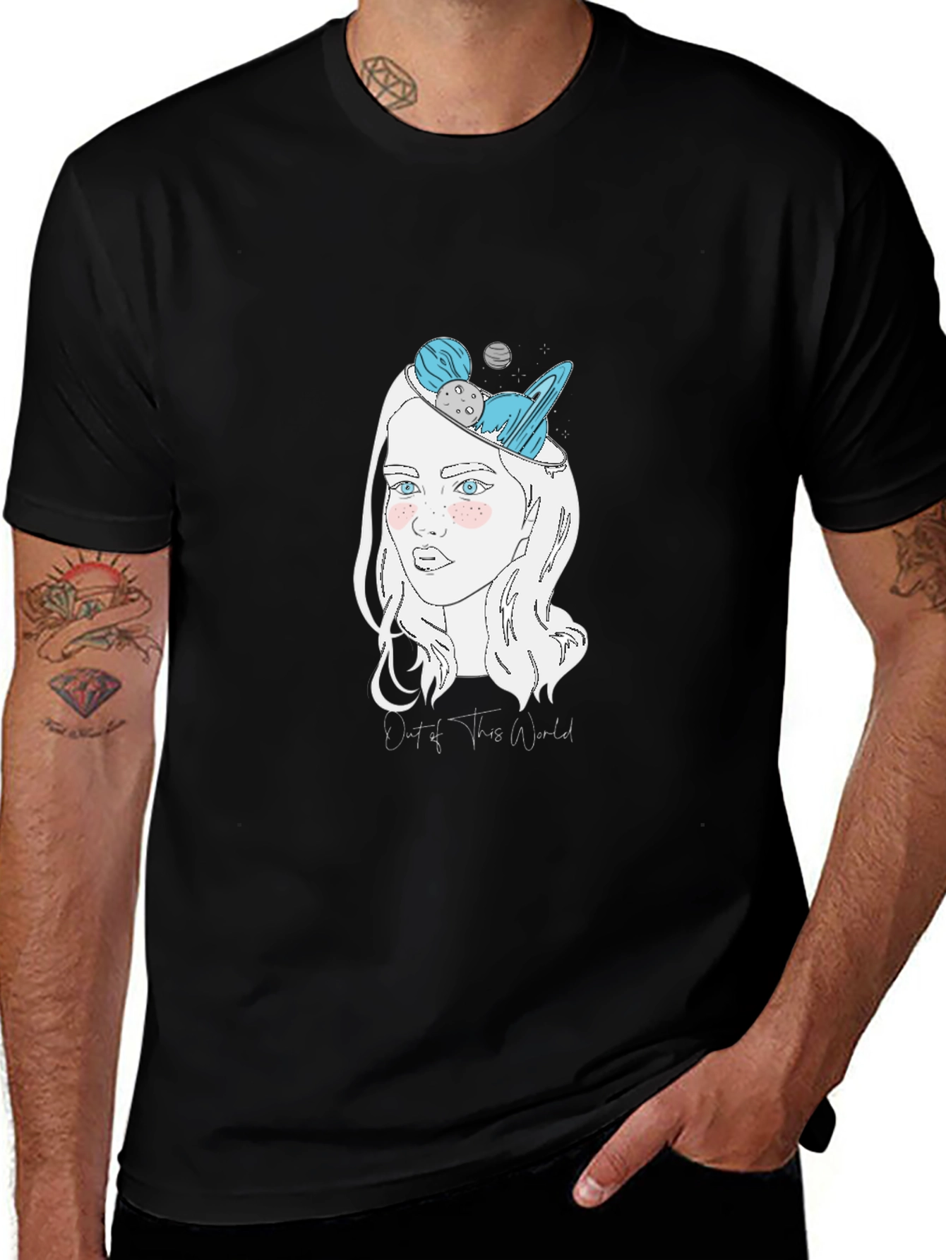 Out of This World Graphic Tee - Black