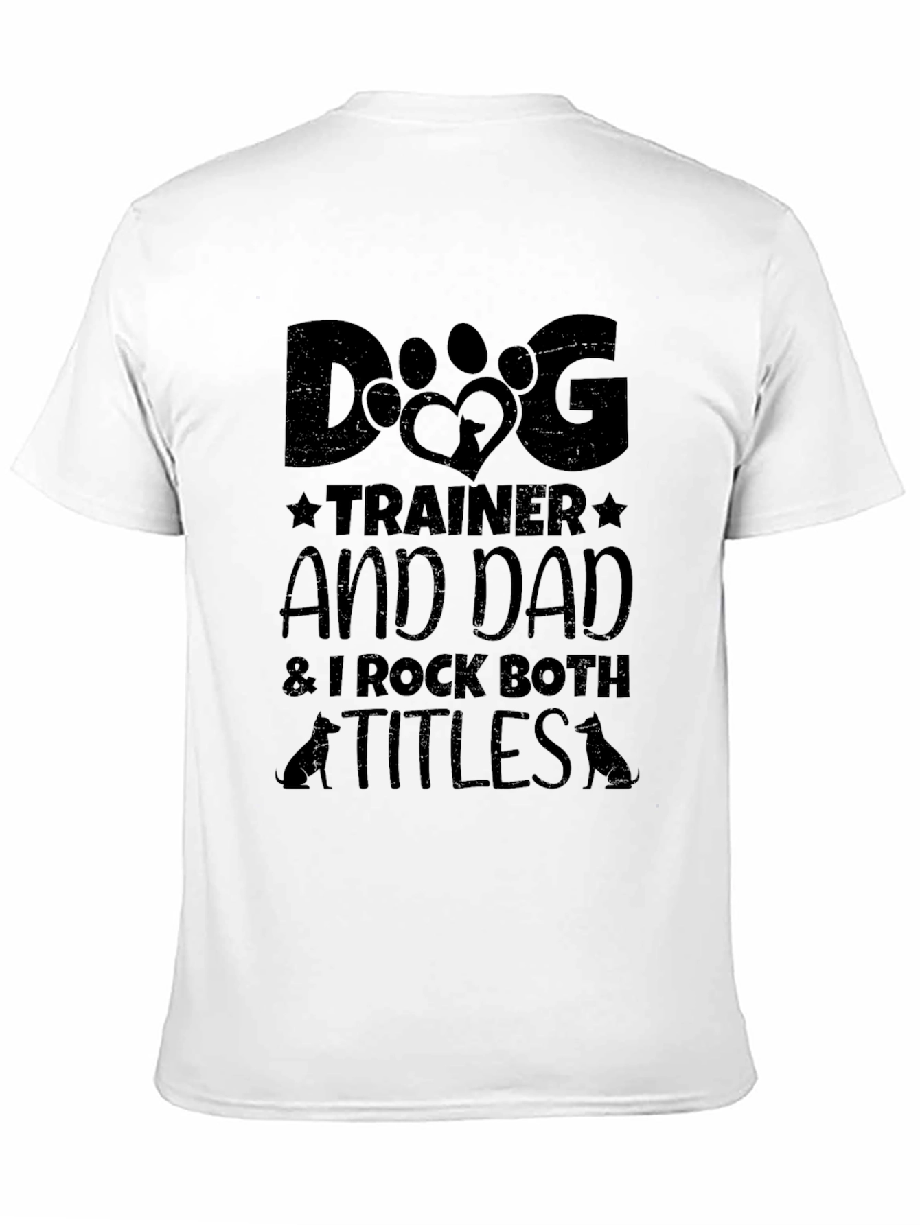 Dog Trainer Dad T-Shirt - Black