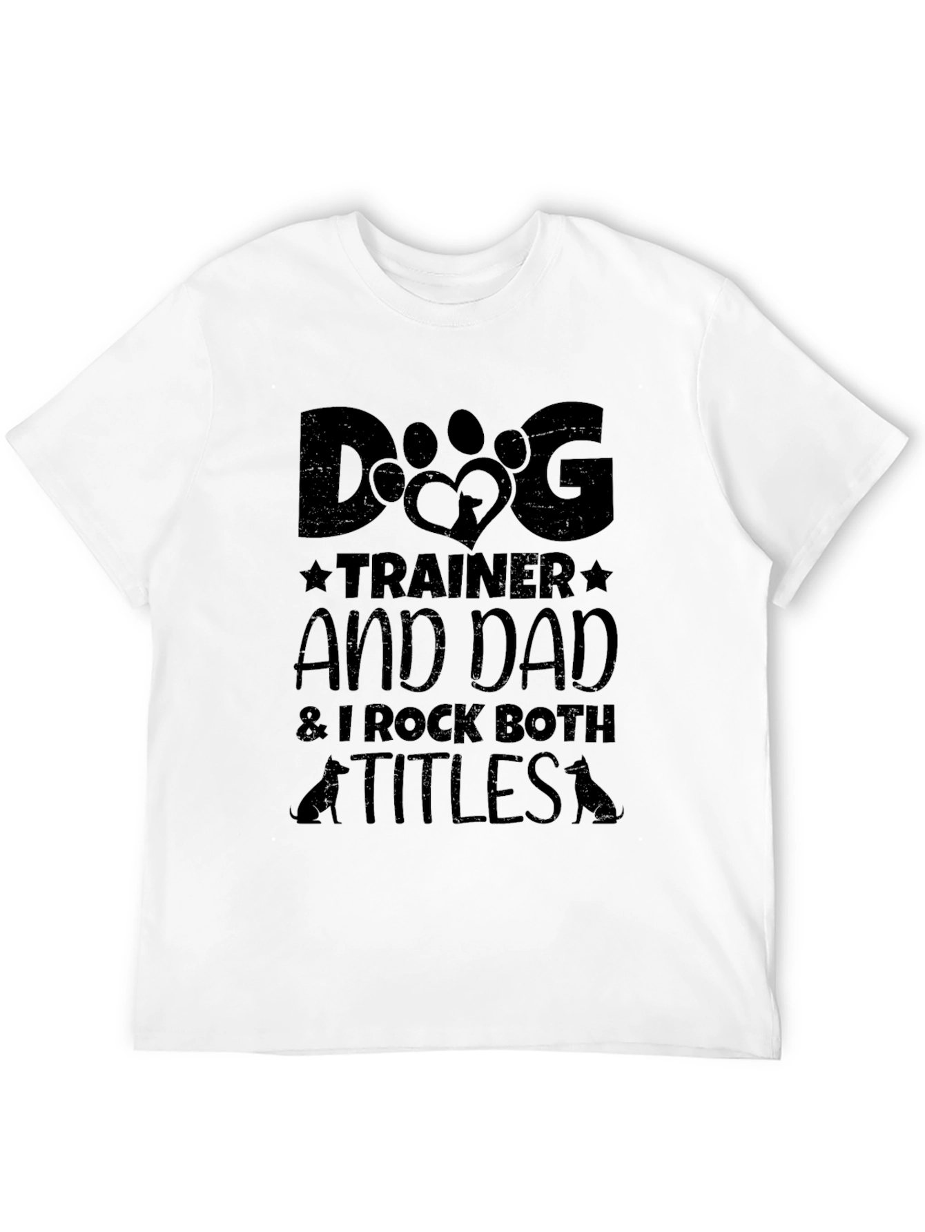 Dog Trainer Dad T-Shirt - Black