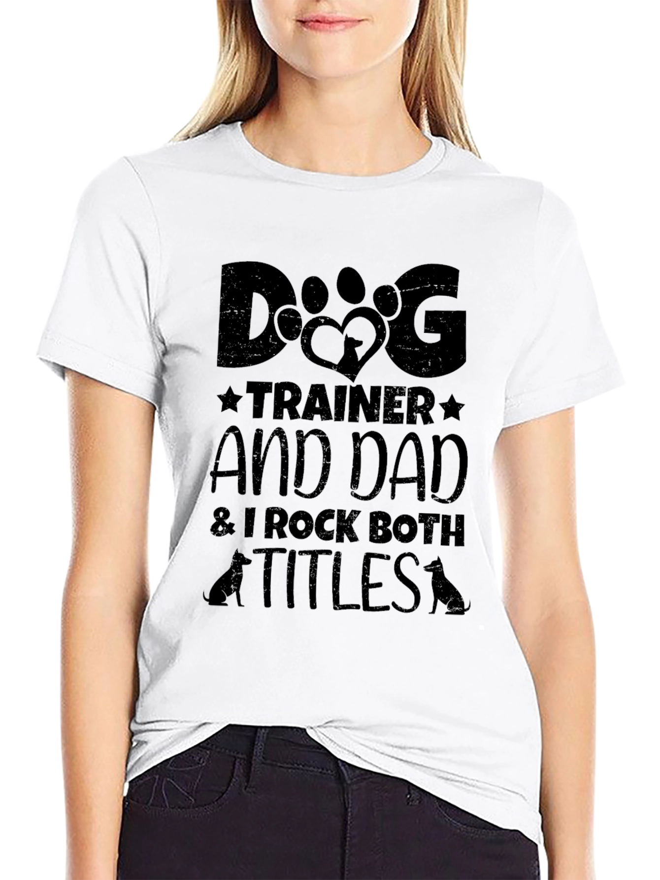 Dog Trainer Dad T-Shirt - Black