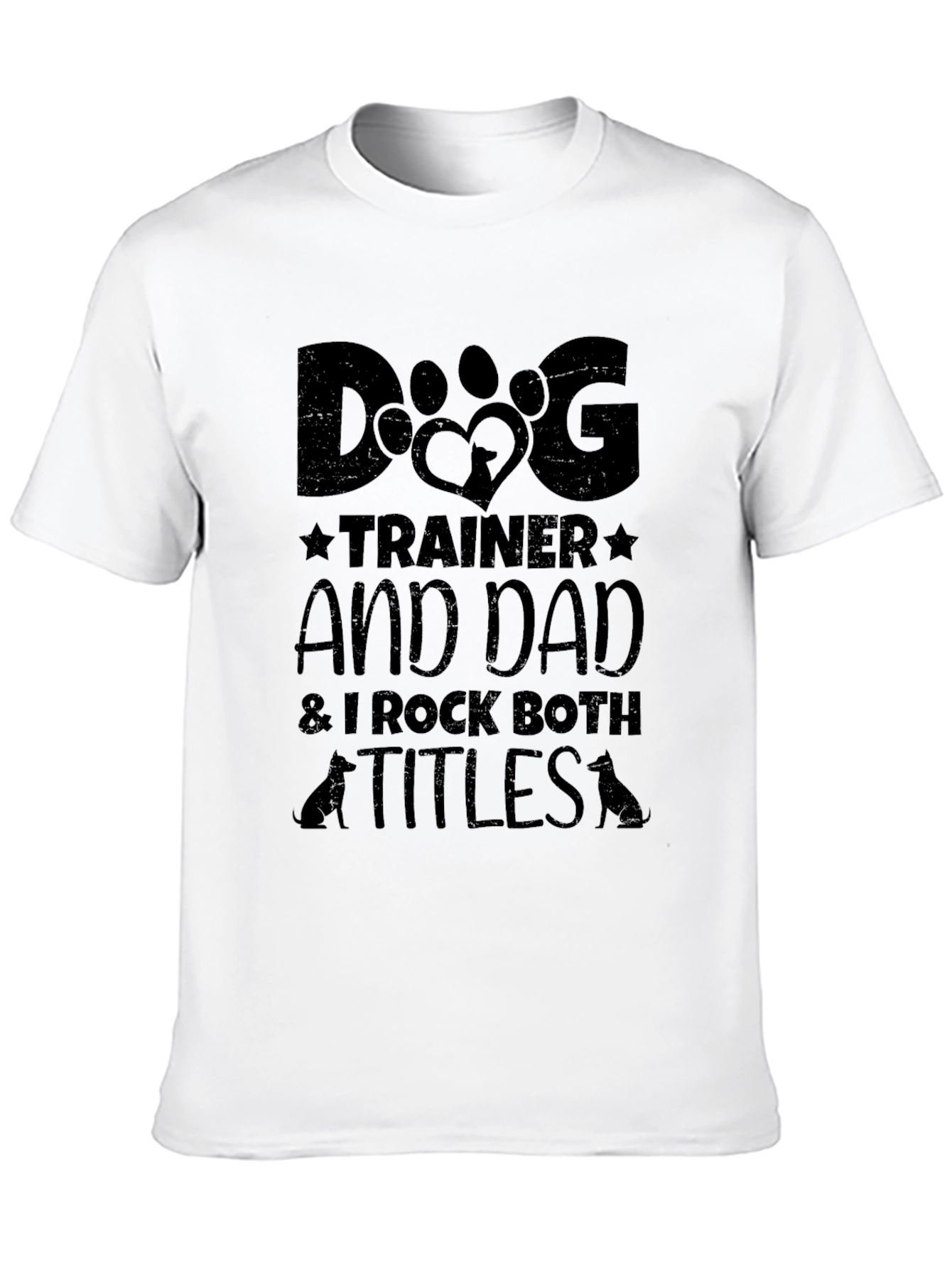 Dog Trainer Dad T-Shirt - Black