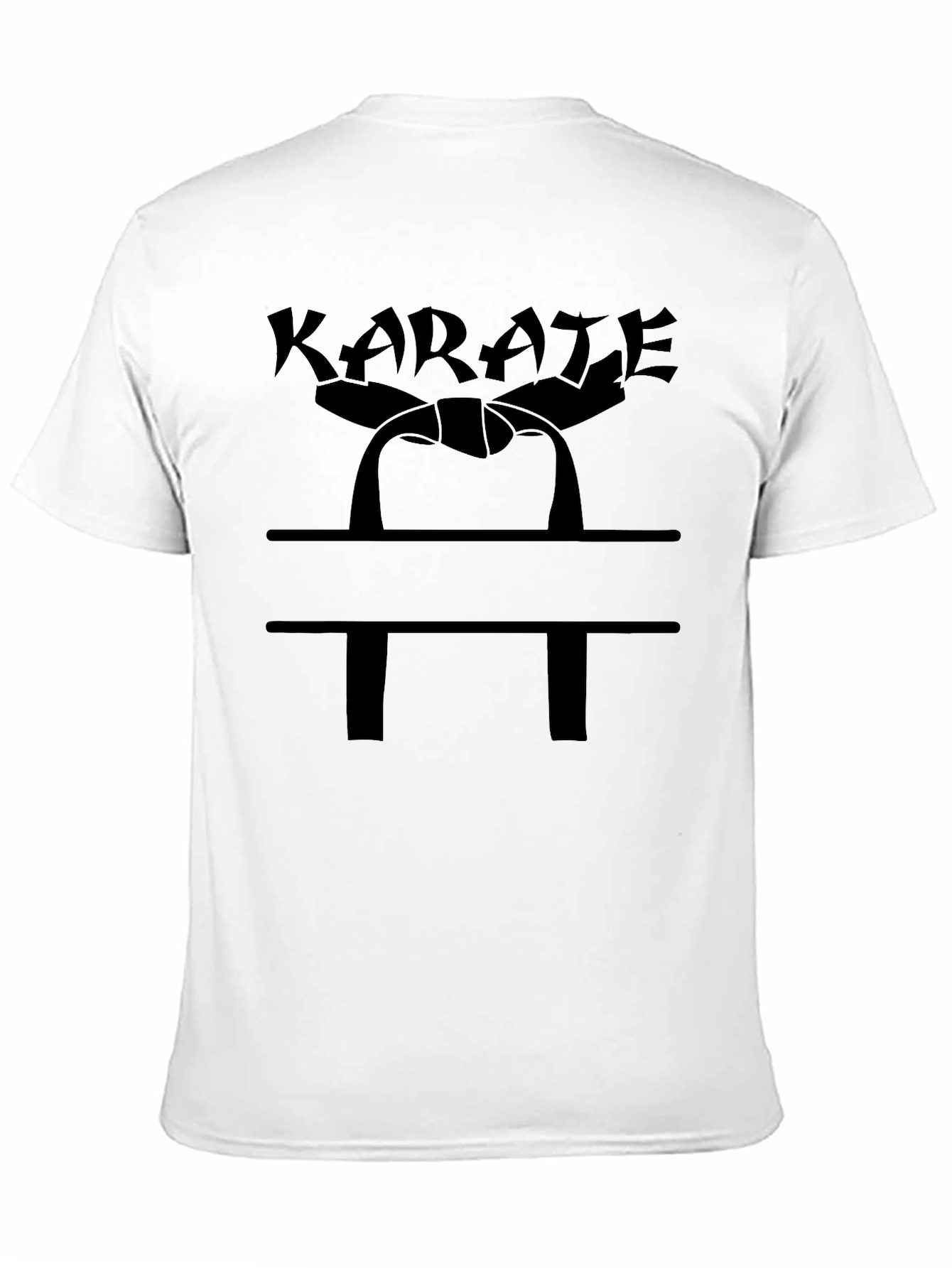 Karate Graphic Black T-Shirt
