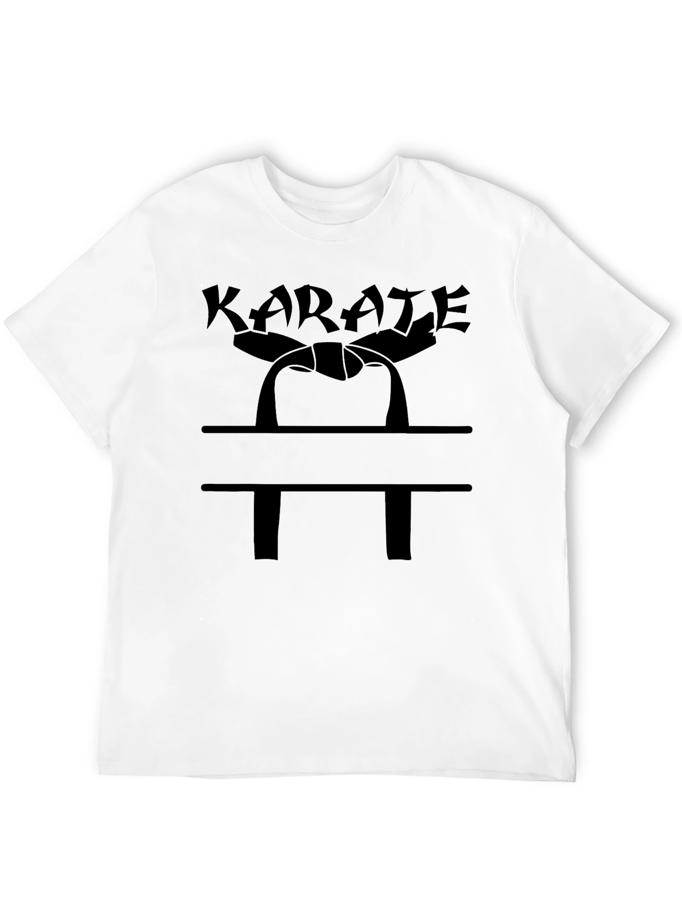 Karate Graphic Black T-Shirt