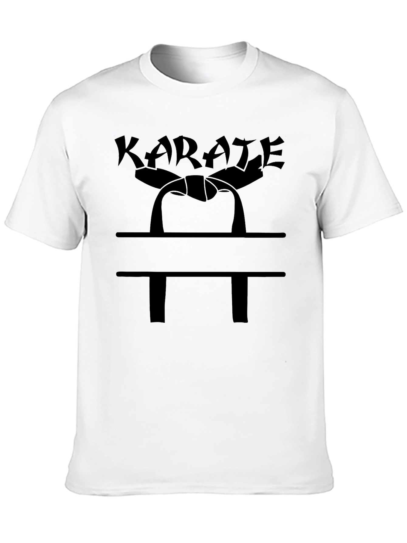 Karate Graphic Black T-Shirt