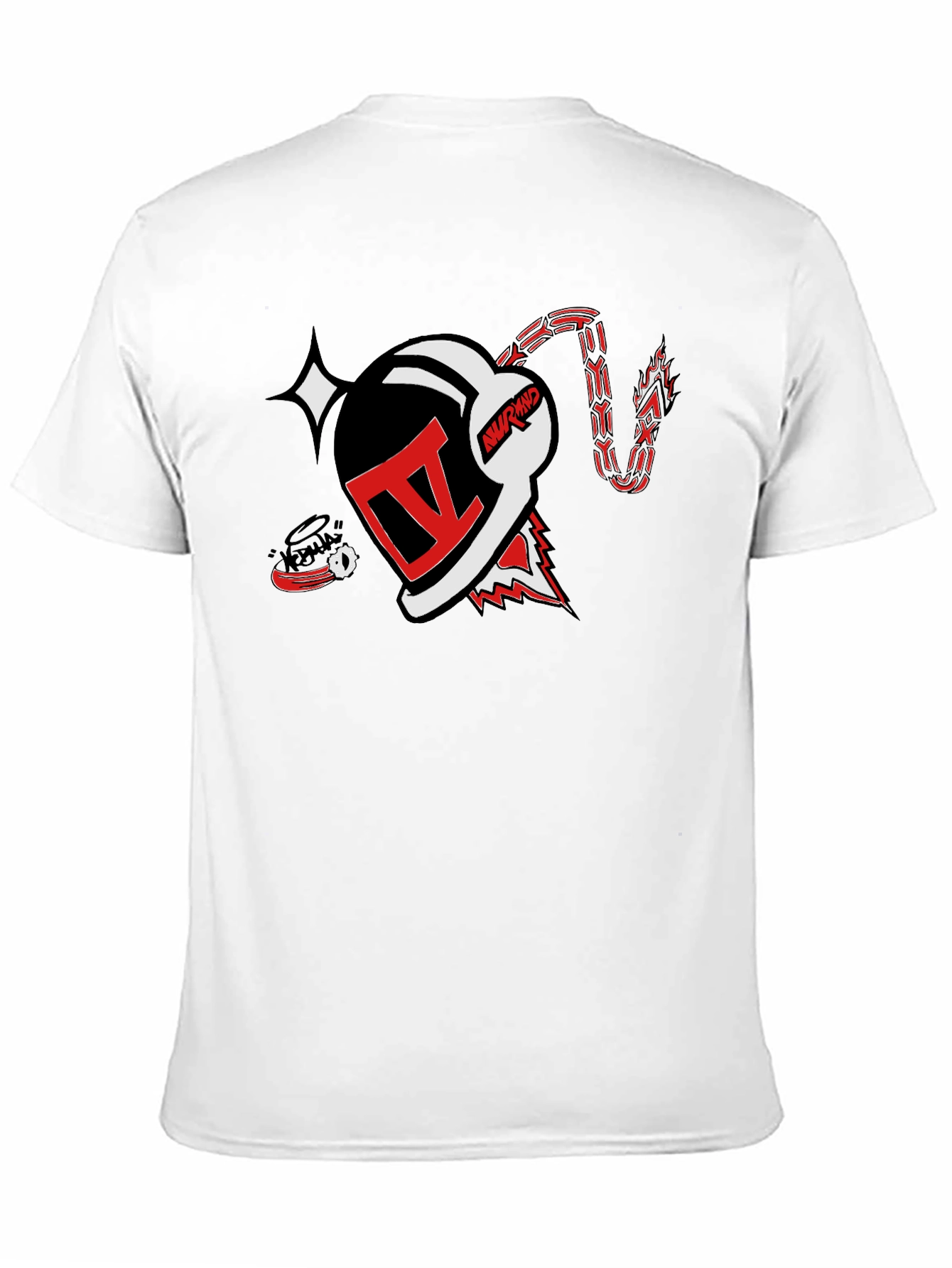 Edgy Black T-Shirt with Bomb Graphic Design