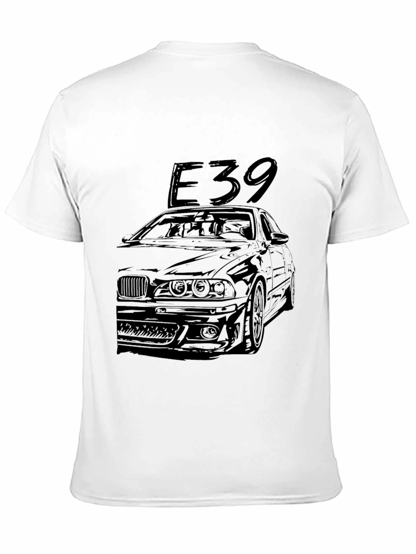 E39 Car Graphic Tee - Black